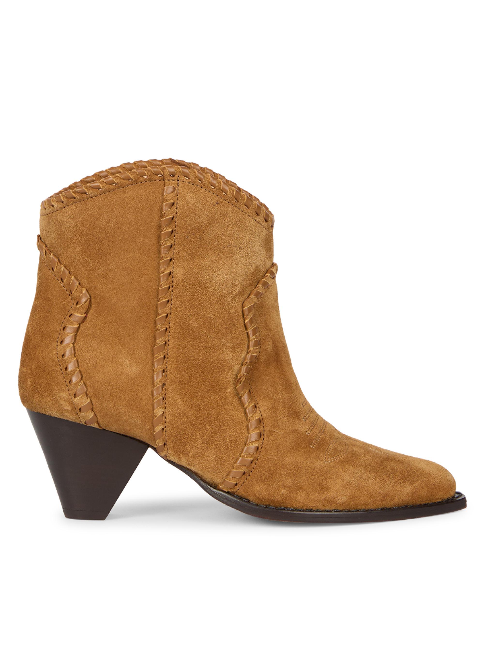 Isabel Marant Women's Darizo Suede Boots - Cognac