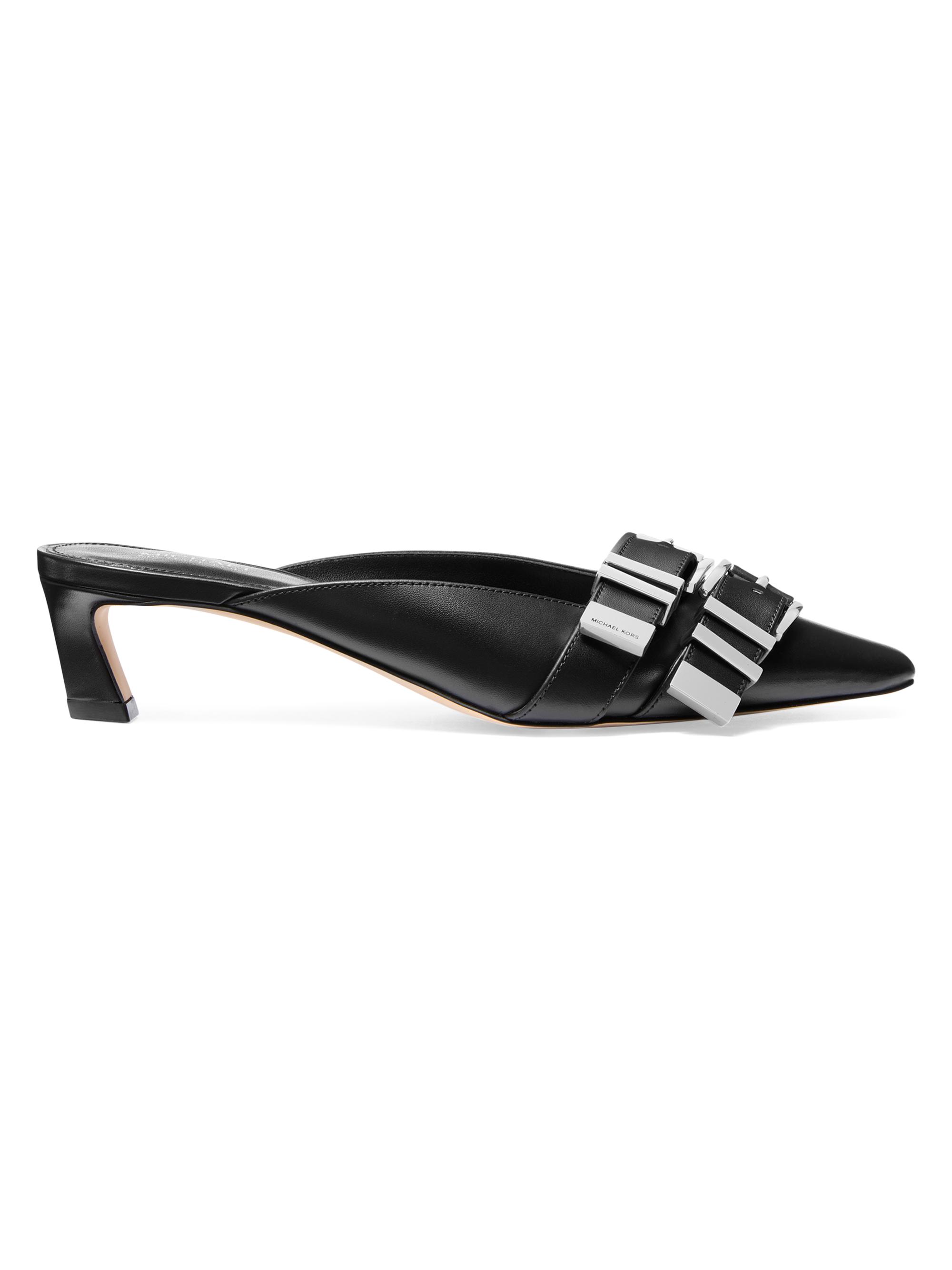 MICHAEL Michael Kors Women's Darrington 45MM Kitten-Heel Mules - Black