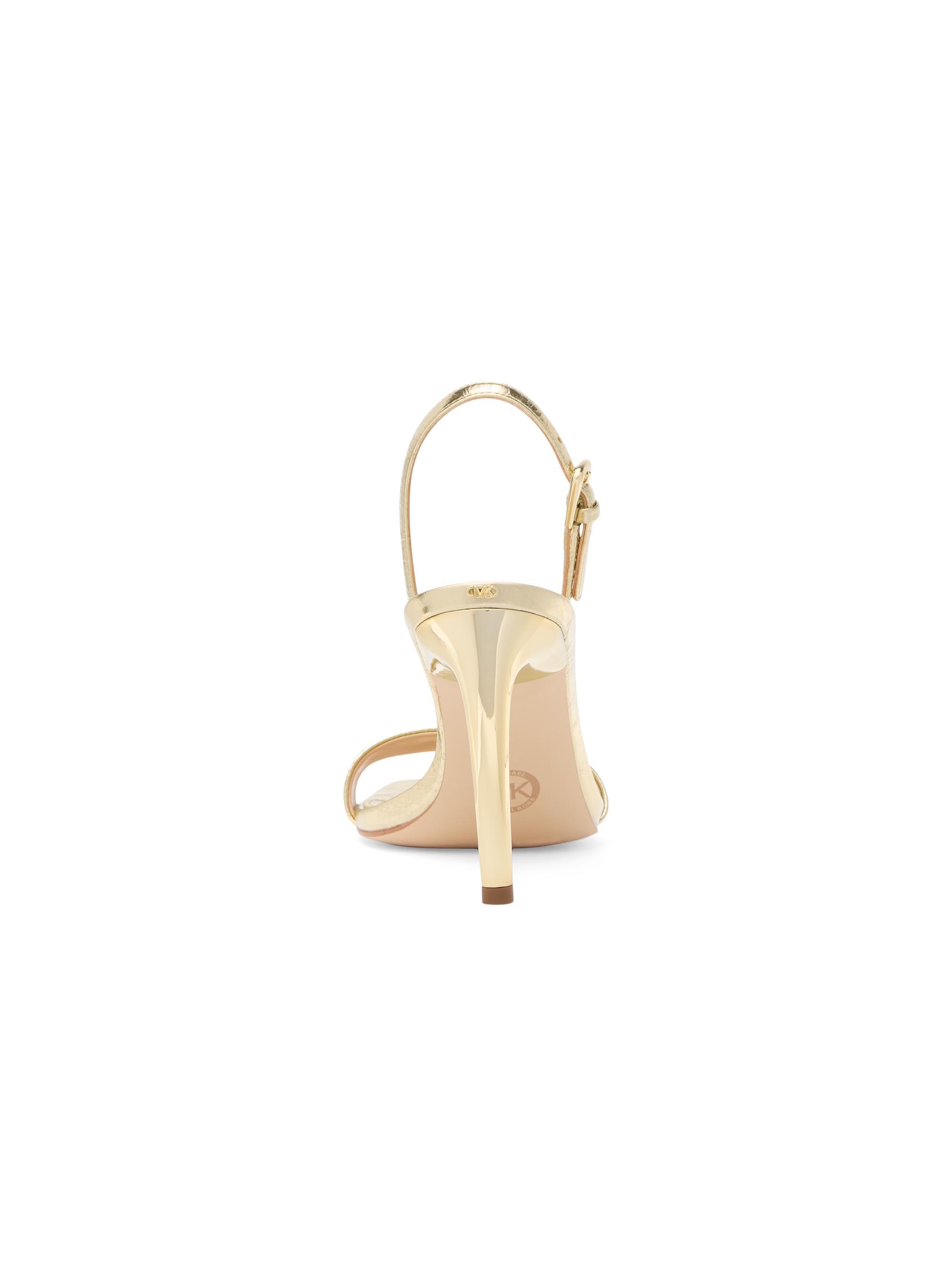 MICHEAL KORS ヒール MICHAEL Michael Kors Kasia 90MM Metallic Leather Slingback Sandals