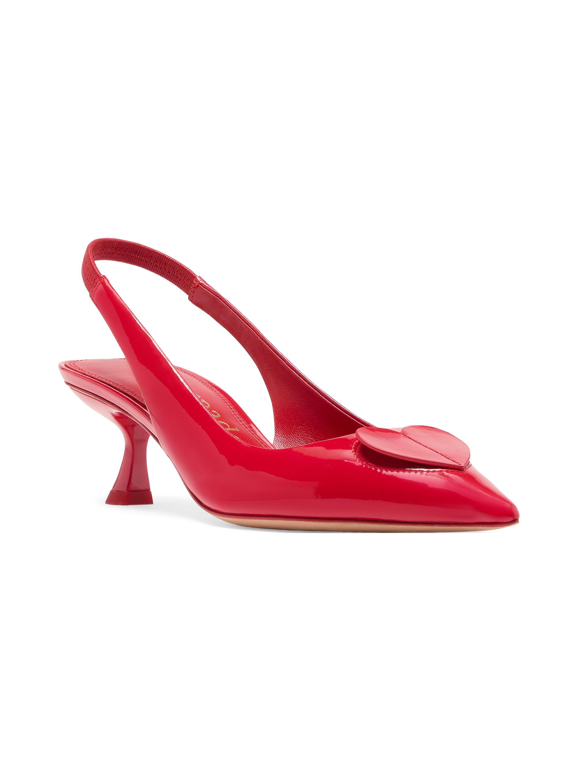 kate spade new york Perfect Pair Heart 50MM Leather Slingback