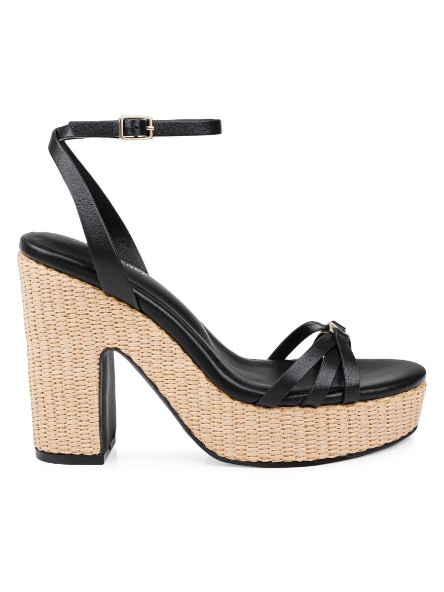 L'AGENCE Genevra 110MM Leather Platform Sandals | Saks Fifth Avenue