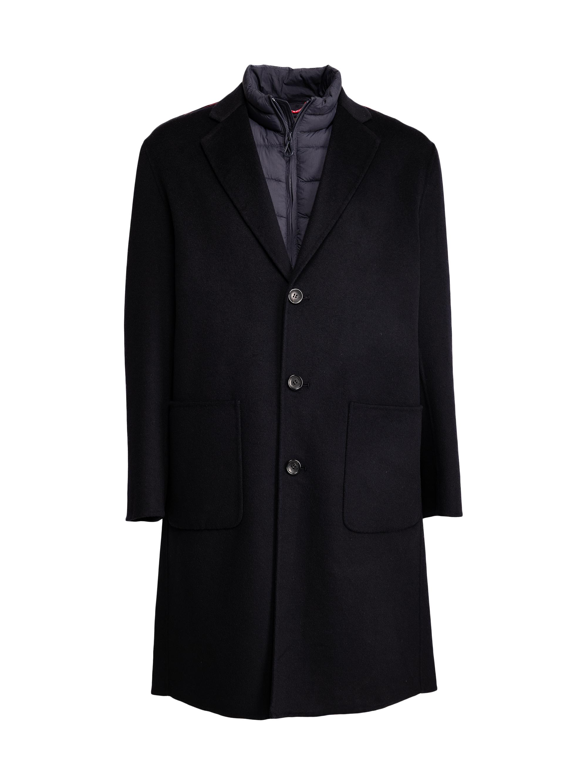 Paltò Men's Cameron Wool Oversized Top Coat - Navy