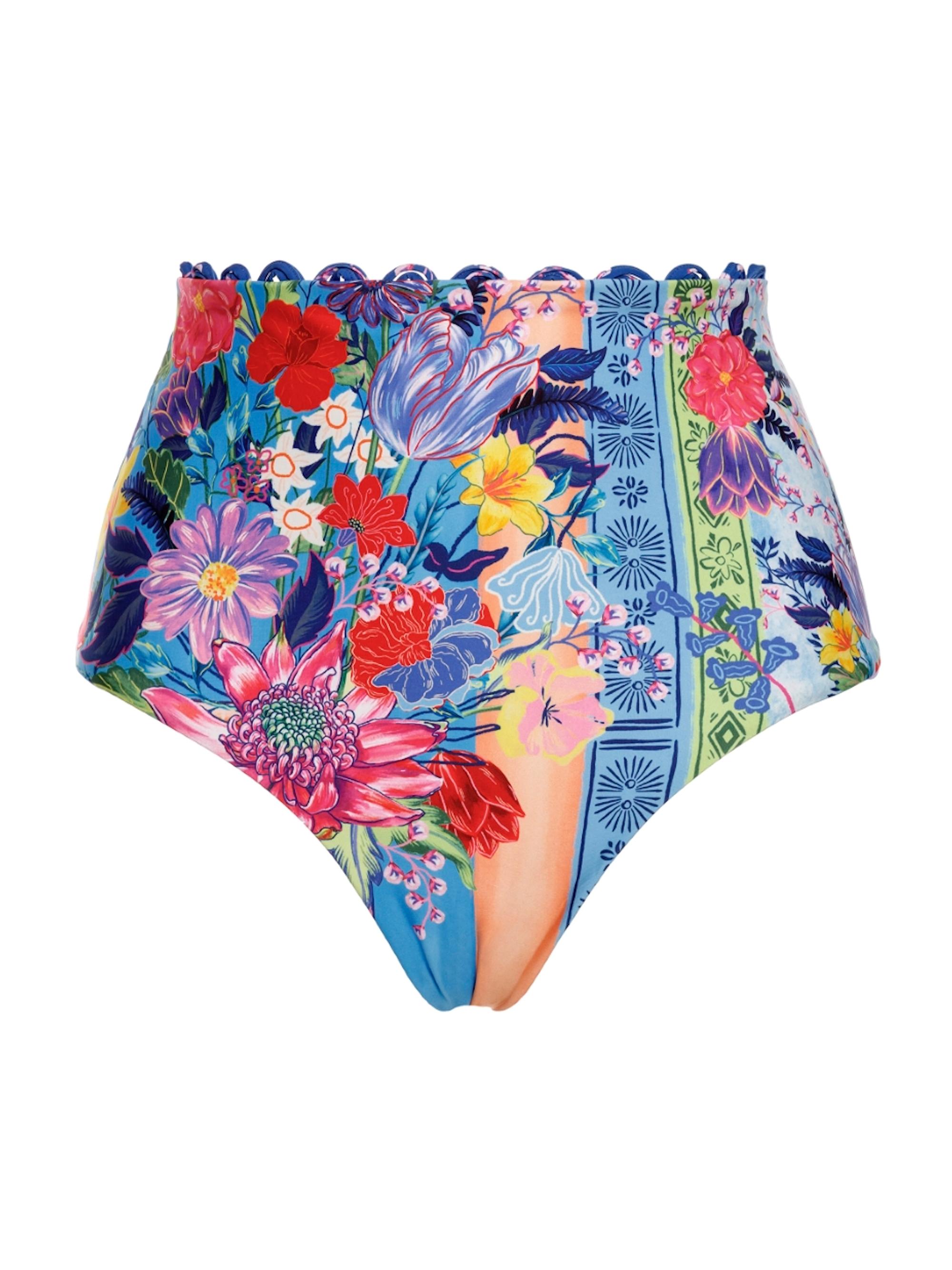 Agua Bendita Women's Riveria Radiance Alicia Vessel Floral Bikini Bottom