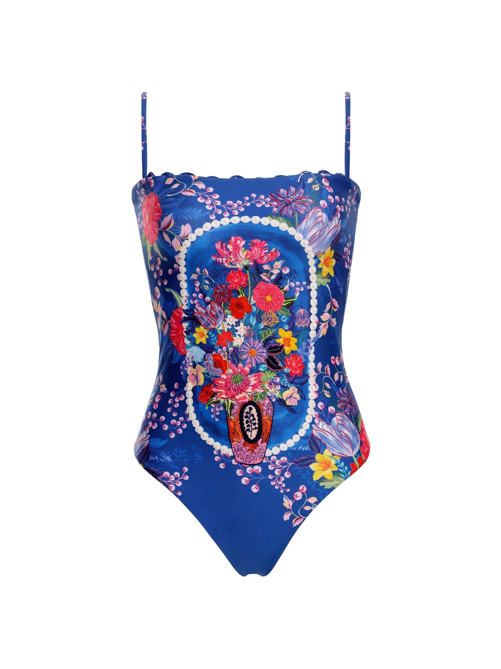 Agua Bendita Women's Riveria Radiance Miller Vessel Floral One-Piece Swimsuit