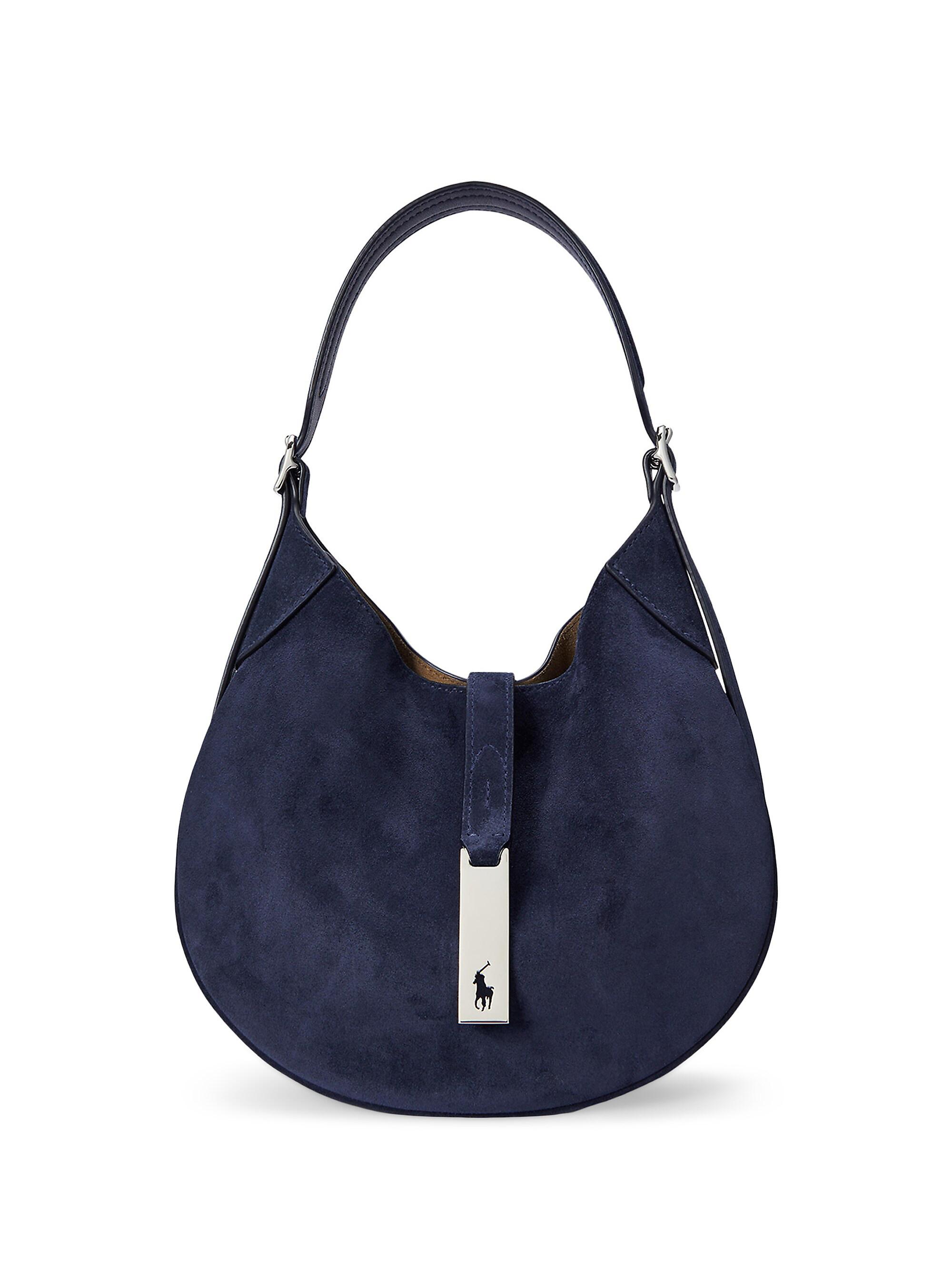 Polo Ralph Lauren Women's Polo ID  Suede Shoulder Bag - Night