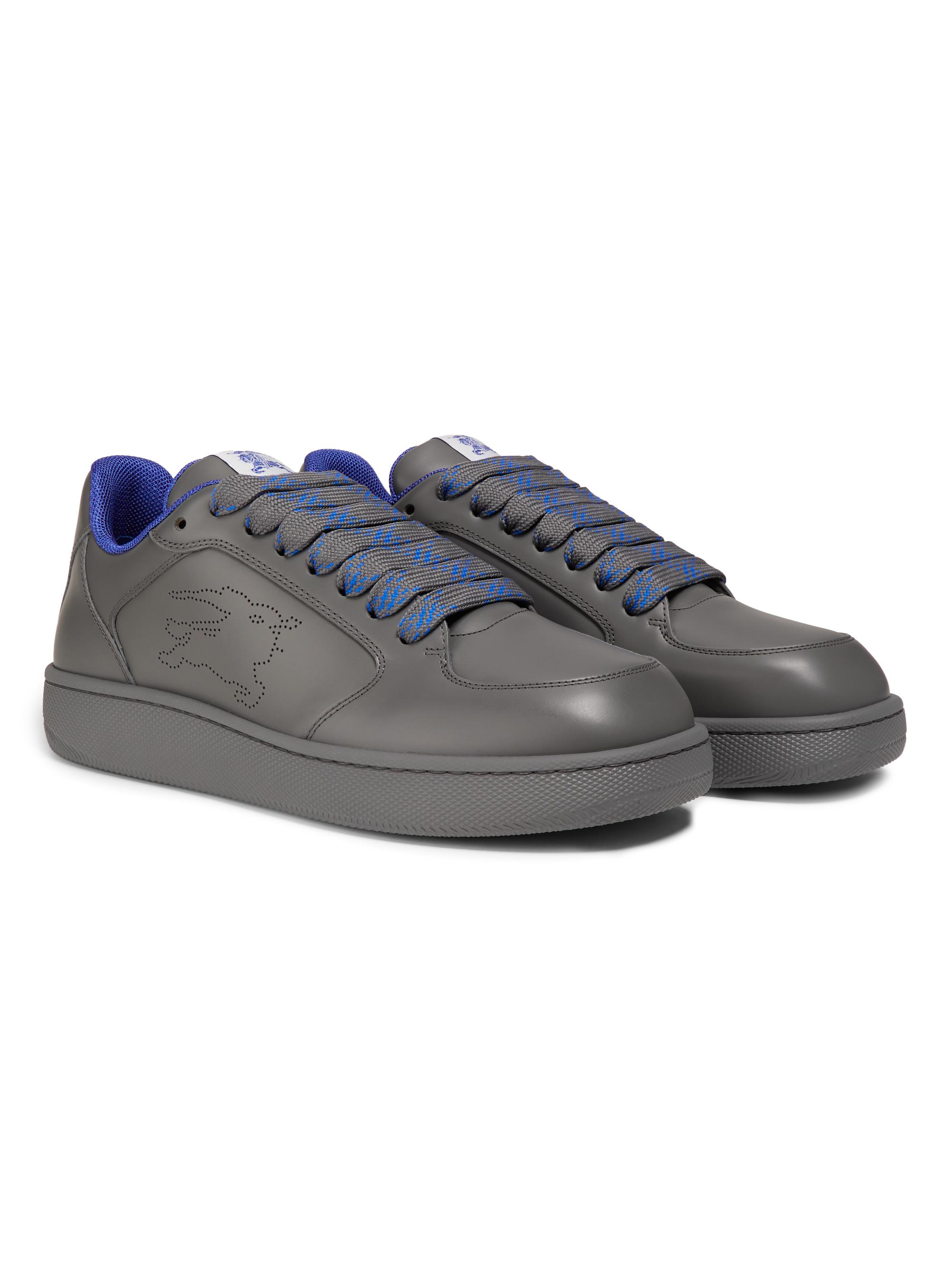 Burberry Leather Debossed Equestrian Knight Men Sneakers Burberry Equestrian Knight Leather Sneakers | Saks Fifth Avenue main image 4