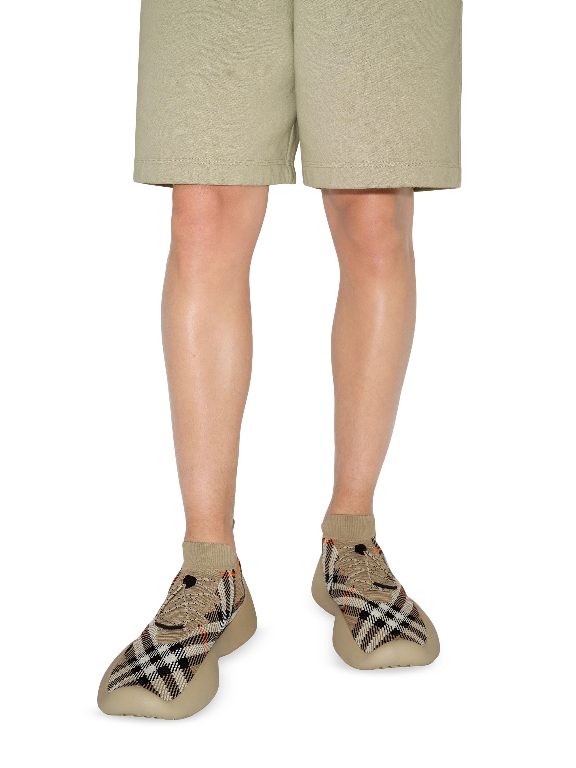 Burberry Neptune Check-Knit Sneakers | Saks Fifth Avenue