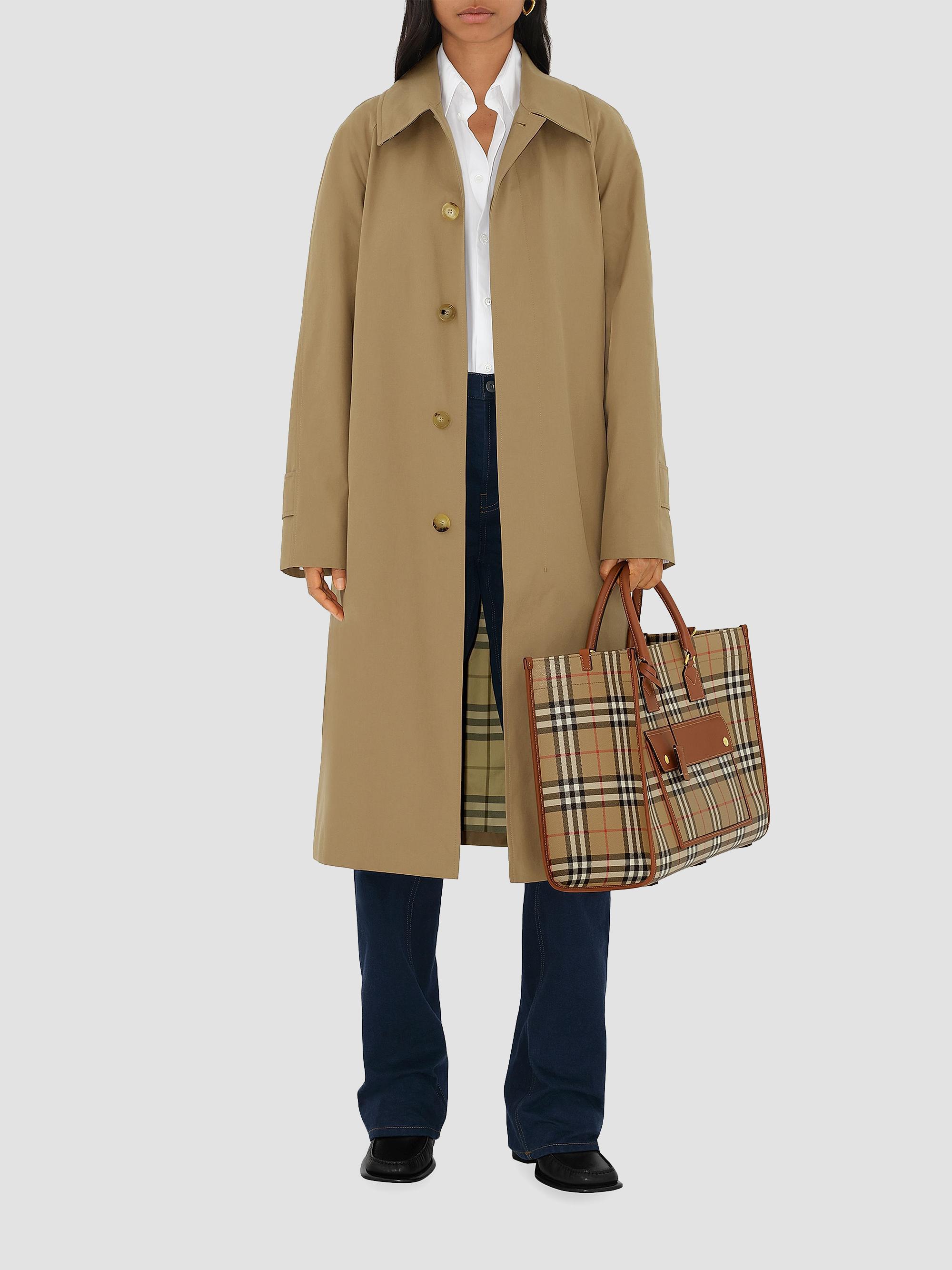 Burberry Medium Freya Signature Check Tote Bag | Saks Fifth Avenue