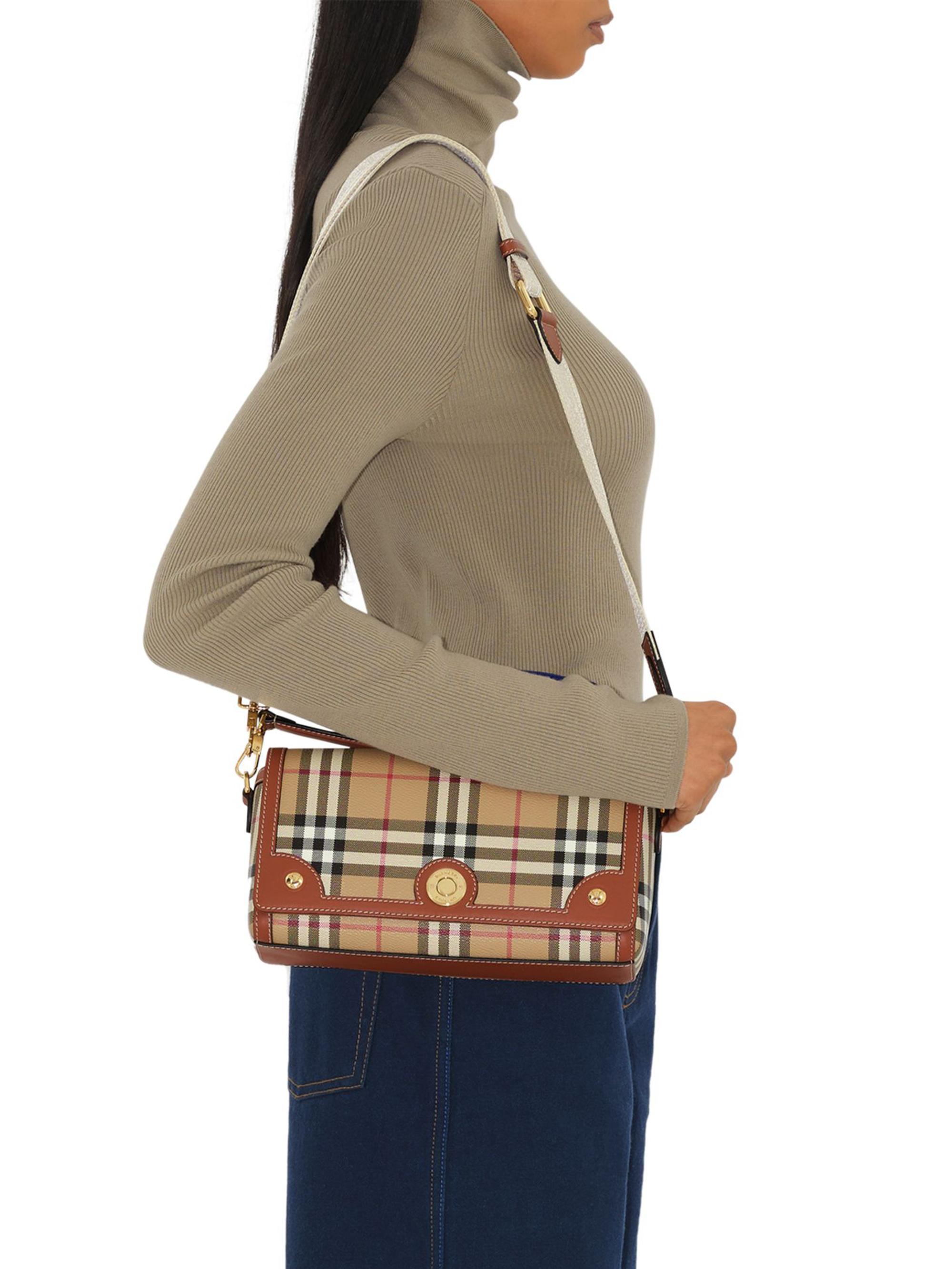 Burberry Small Note Check Crossbody Bag | Saks Fifth Avenue
