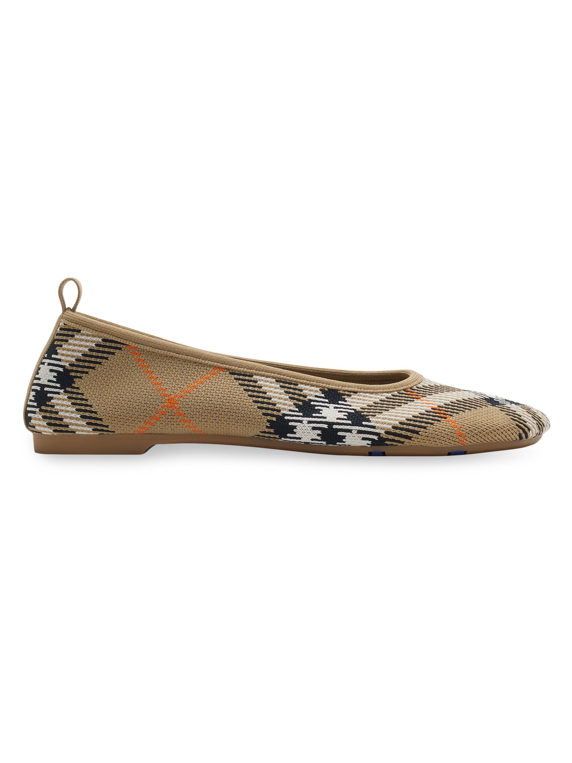 Burberry Women's Baby Check Flats - Black Calico Ip Check