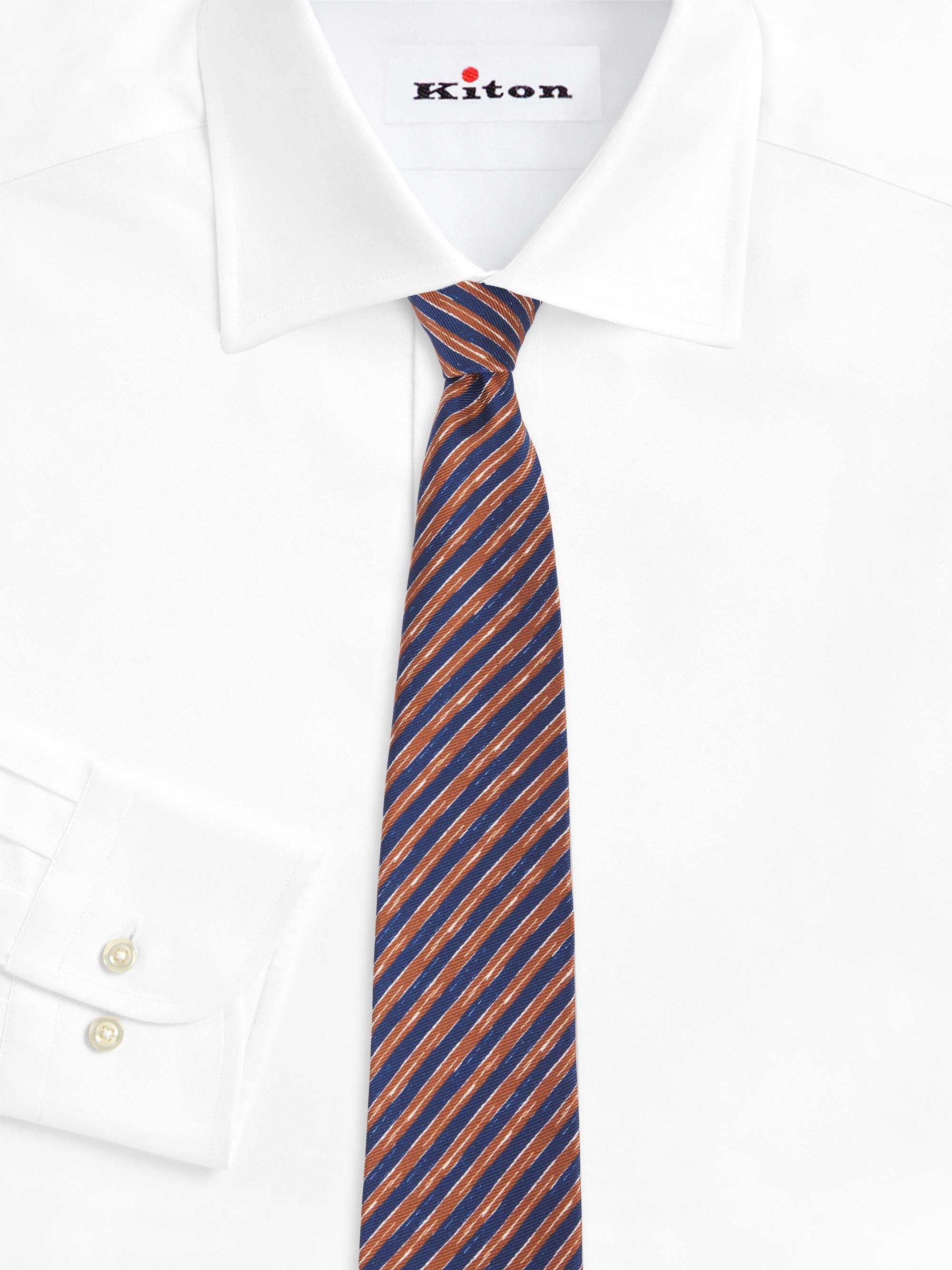 Kiton Silk Striped Tie | Saks Fifth Avenue