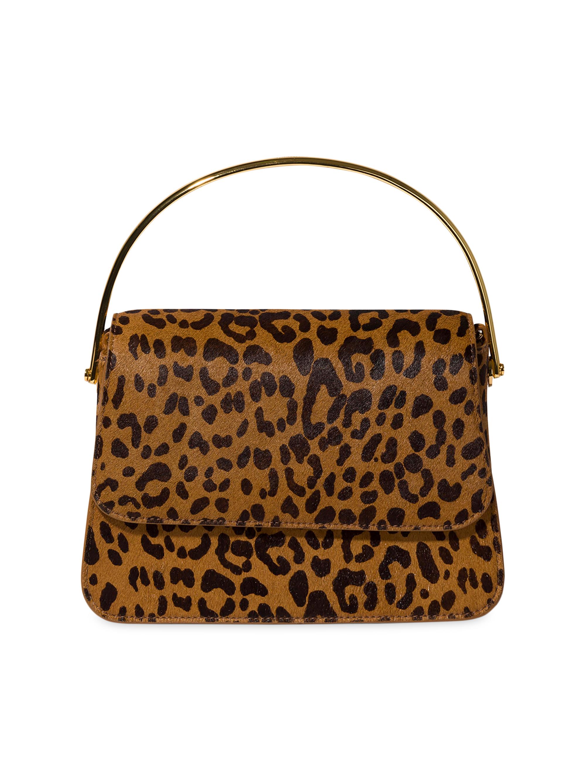 SIMKHAI Women's Aria Leopard Calfhair Mini Bag - Natural