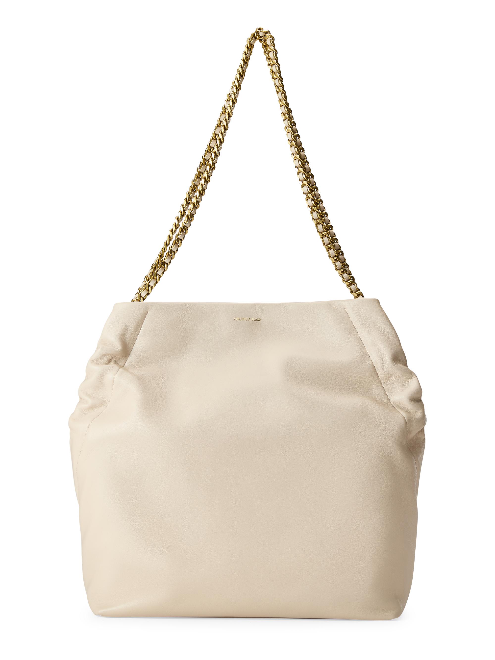 Veronica Beard Women's Slouch Leather Shoulder Bag - Black