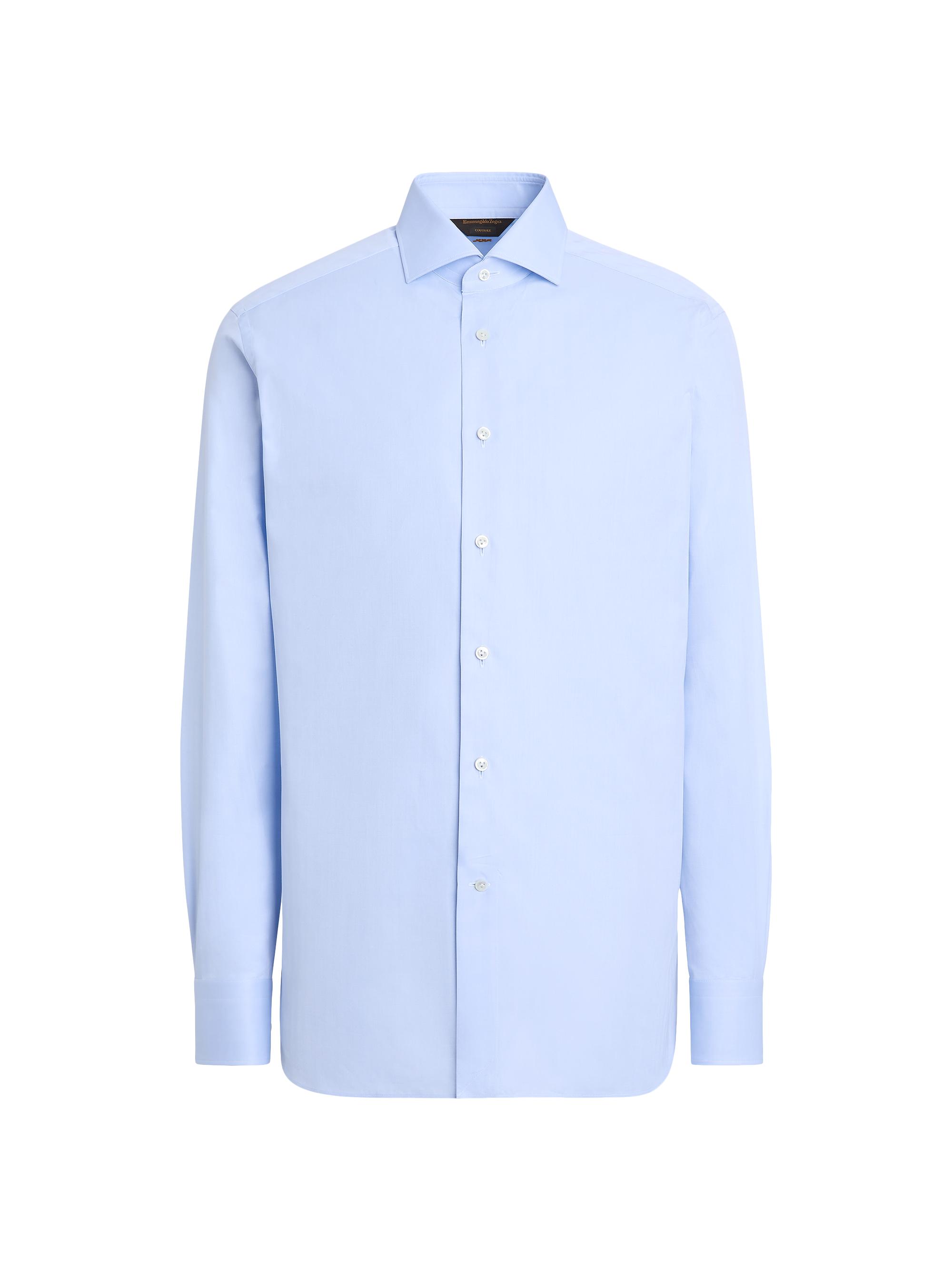 ZEGNA Sea Island Cotton Long-Sleeve Tailoring Shirt | Saks Fifth Avenue
