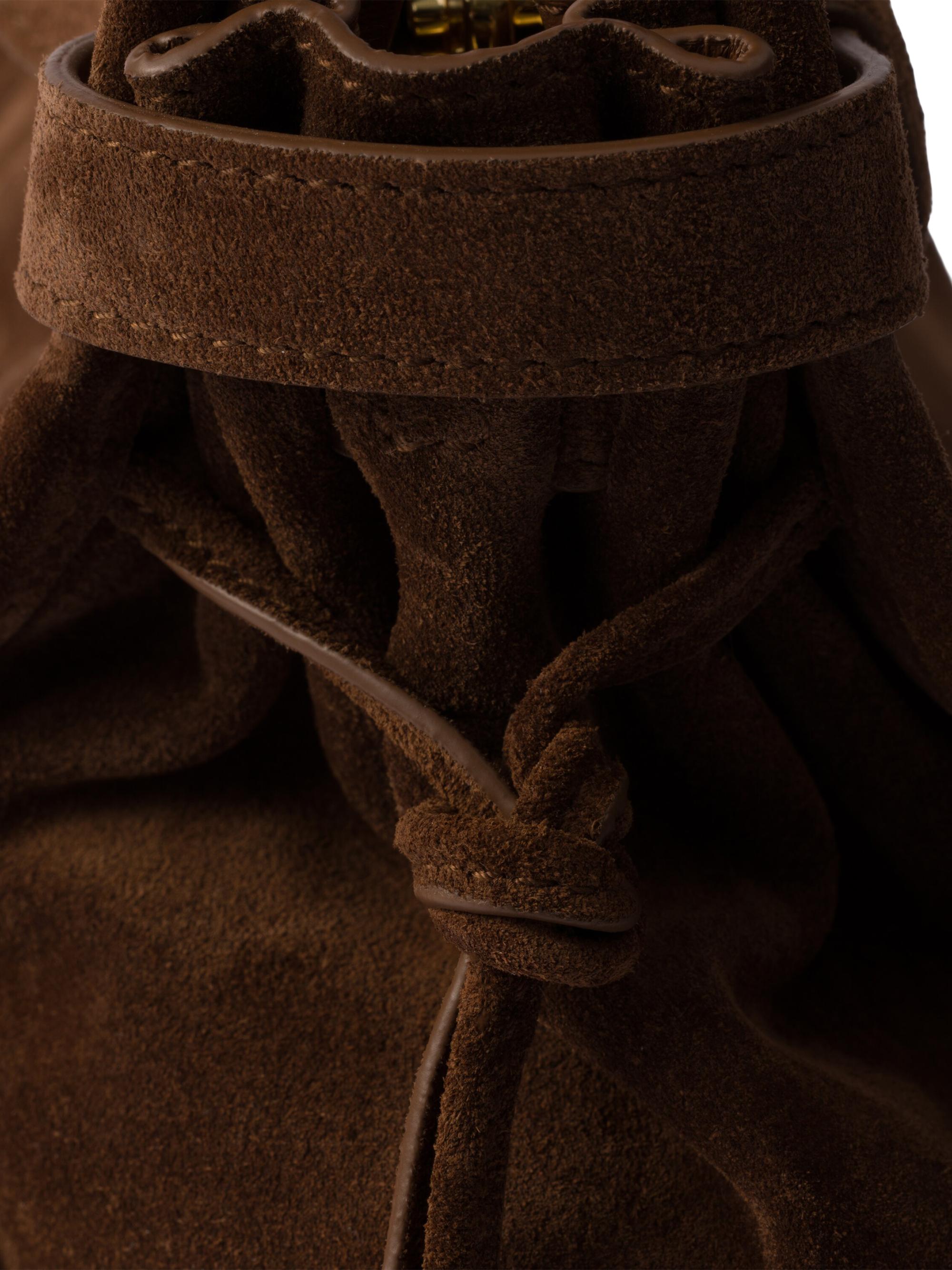 Prada Bonnie Large Suede Top Handle Bag | Saks Fifth Avenue