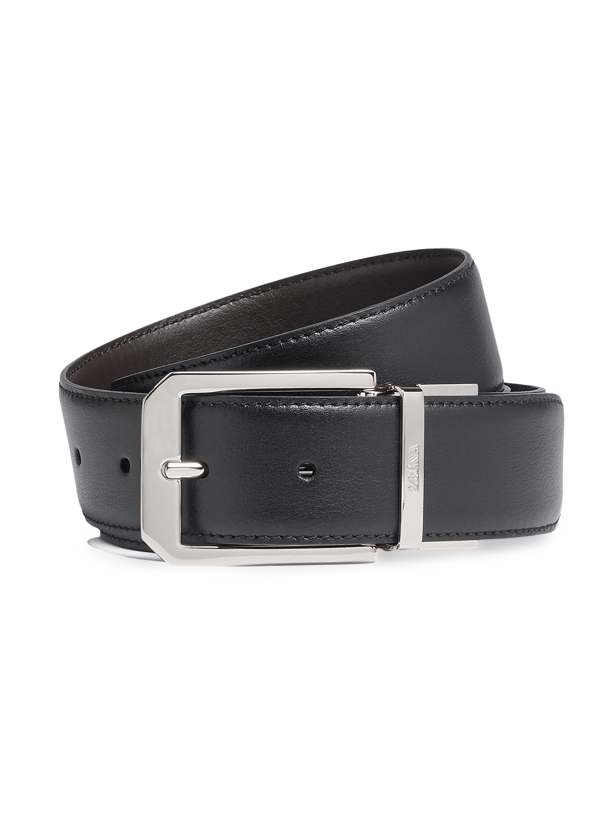 Montblanc Trapeze Adjustable Cut-to-Size Reversible Leather Belt