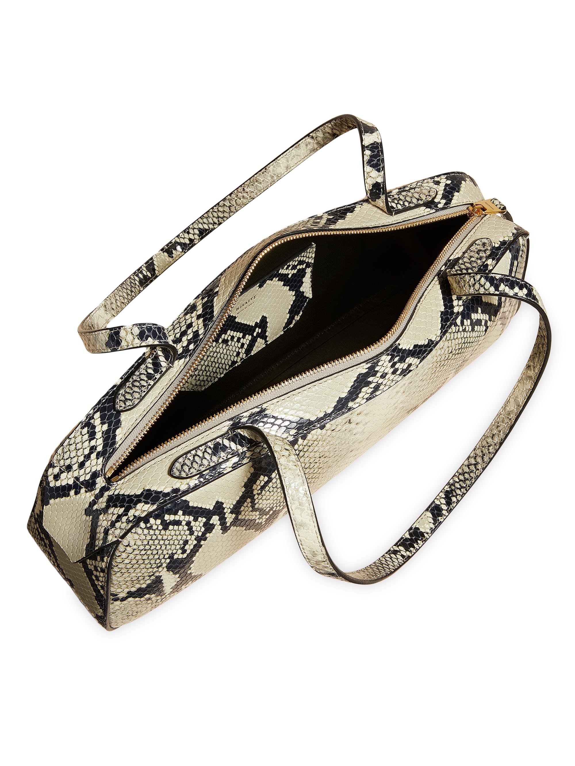Khaite Simona Snake Leather Shoulder Bag | Saks Fifth Avenue