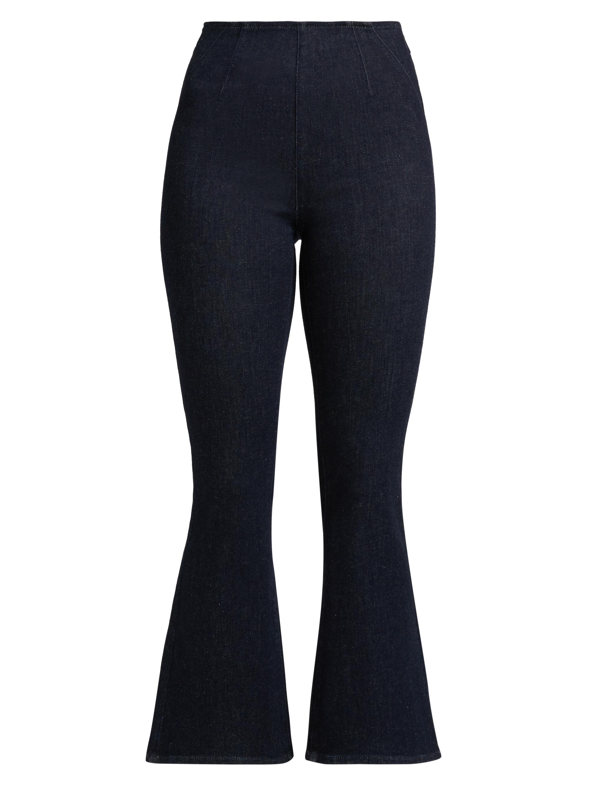 Veronica Beard Women's Carson Off-Duty Cropped Flared Jeans - Oxford