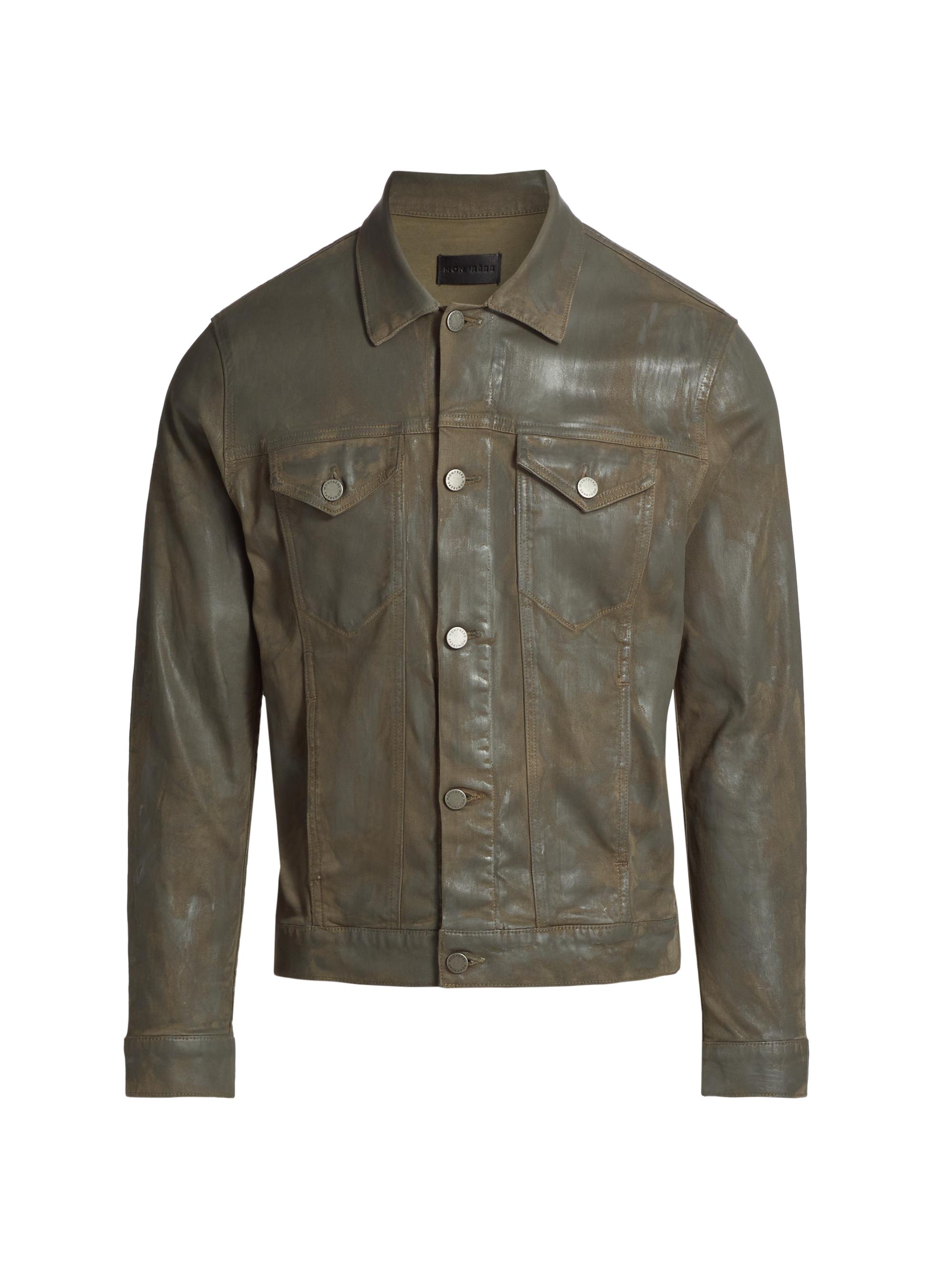 Monfrère Dean Coated Denim Trucker Jacket | Saks Fifth Avenue