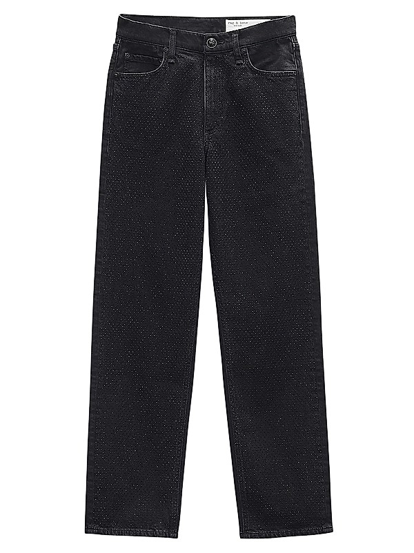 Shop rag & bone Harlow Jewel Mid-Rise Ankle Jeans | Saks Shop rag & bone Harlow Jewel Mid-Rise Ankle Jeans | Saks