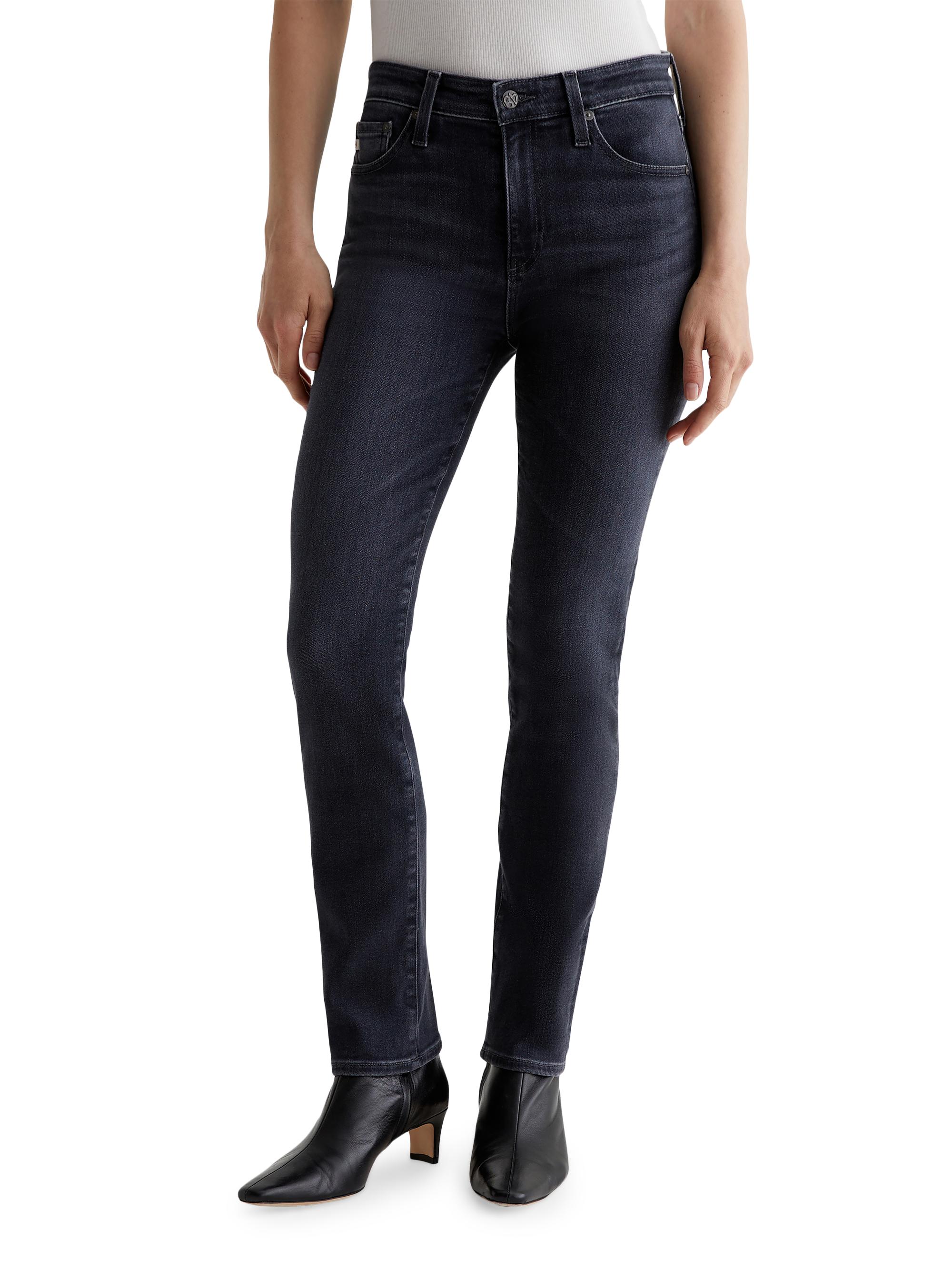 AG Jeans Women's Mari Mid-Rise Stretch Slim Jeans - Eight Years Black Salt
