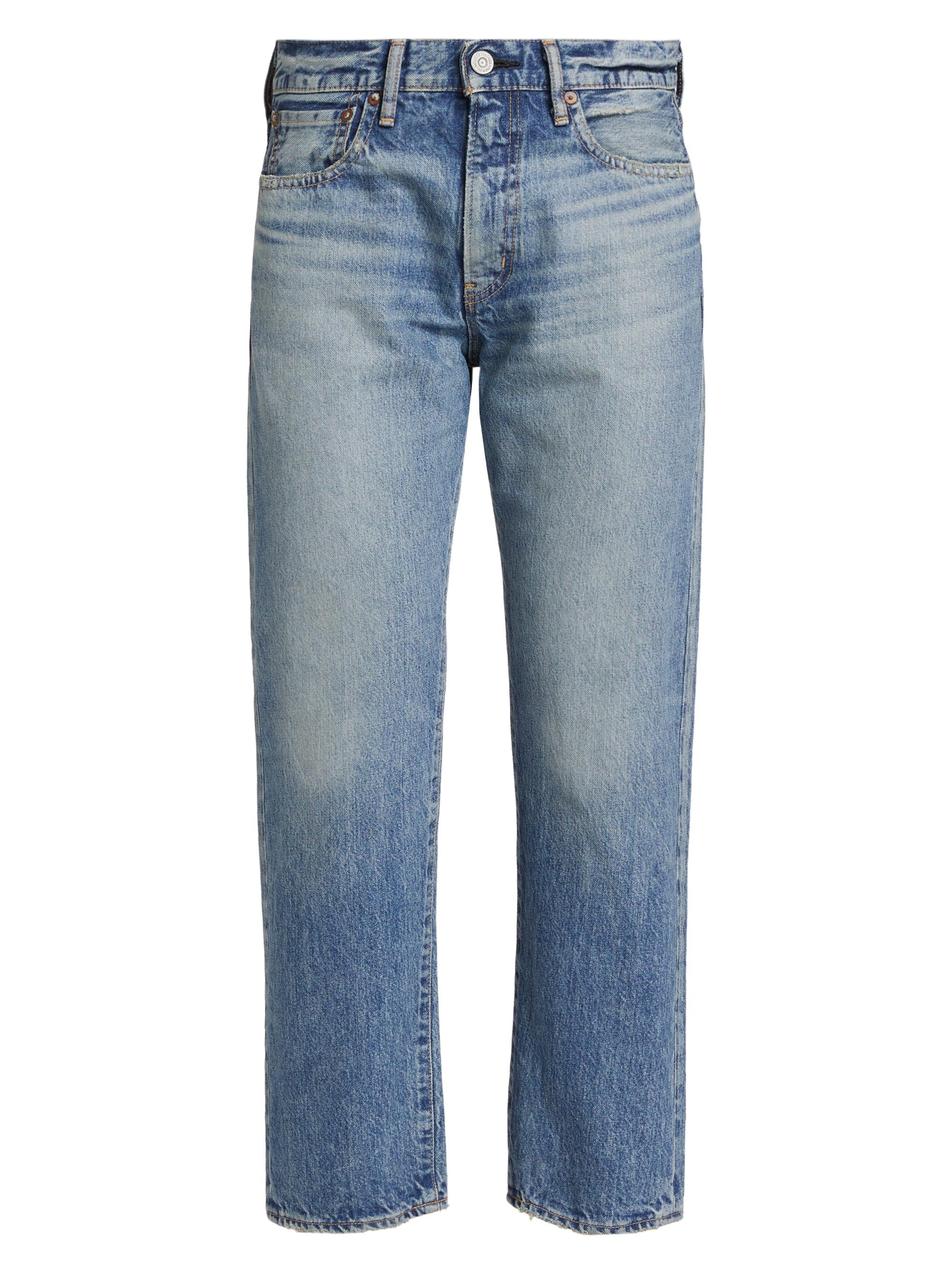 Moussy Vintage Vineyards Denim Cropped Straight-Leg