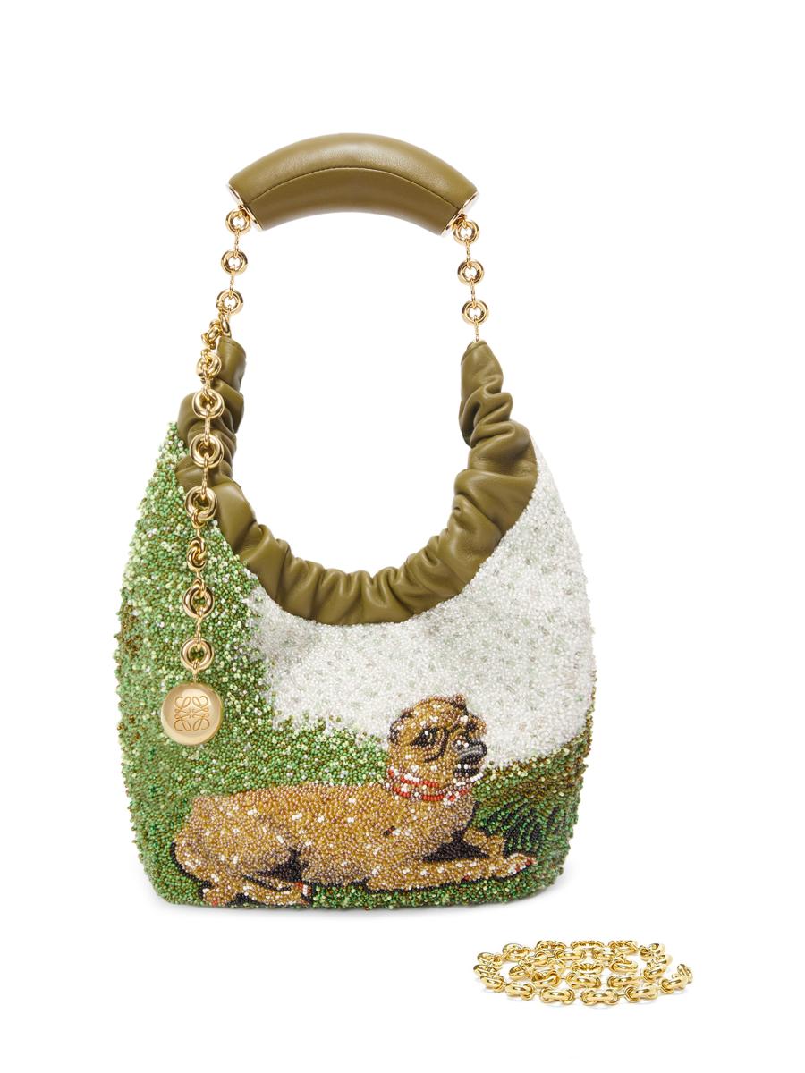 LOEWE Mini Beaded Squeeze Leather Hobo Bag | Saks Fifth Avenue