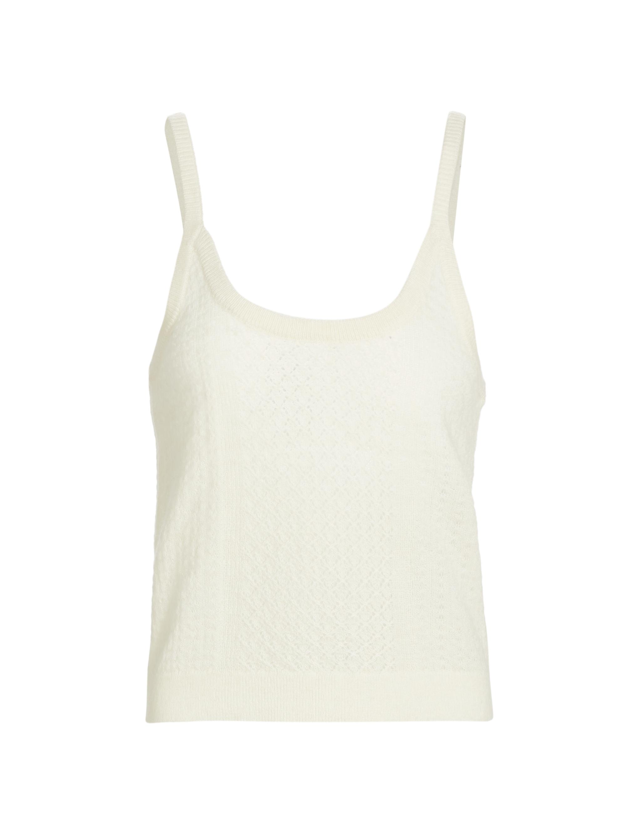 ATM Anthony Thomas Melillo Women's Alpaca-Blend Knit Tank - Chalk