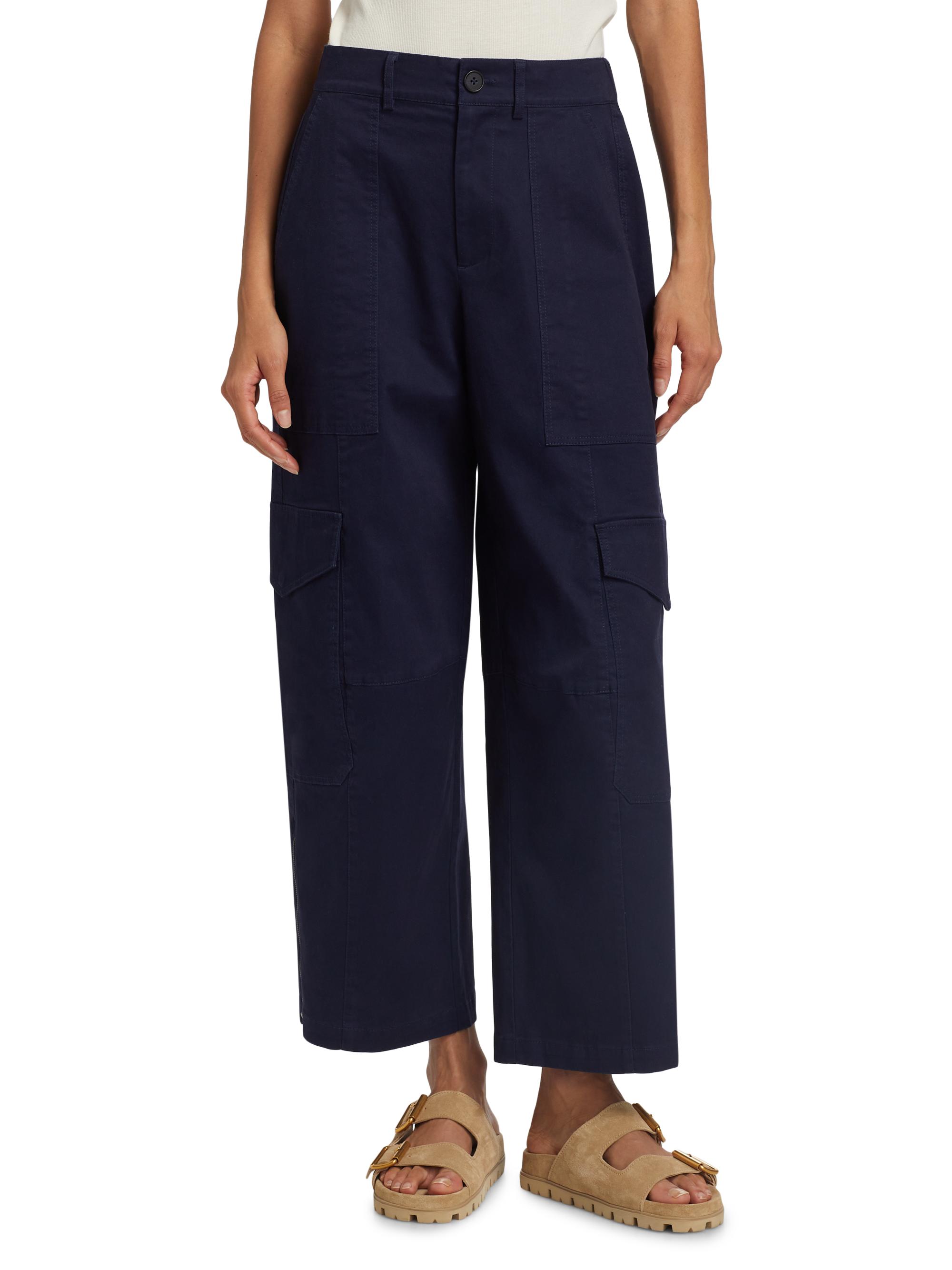 Stretch-Cotton Twill Cargo Pants