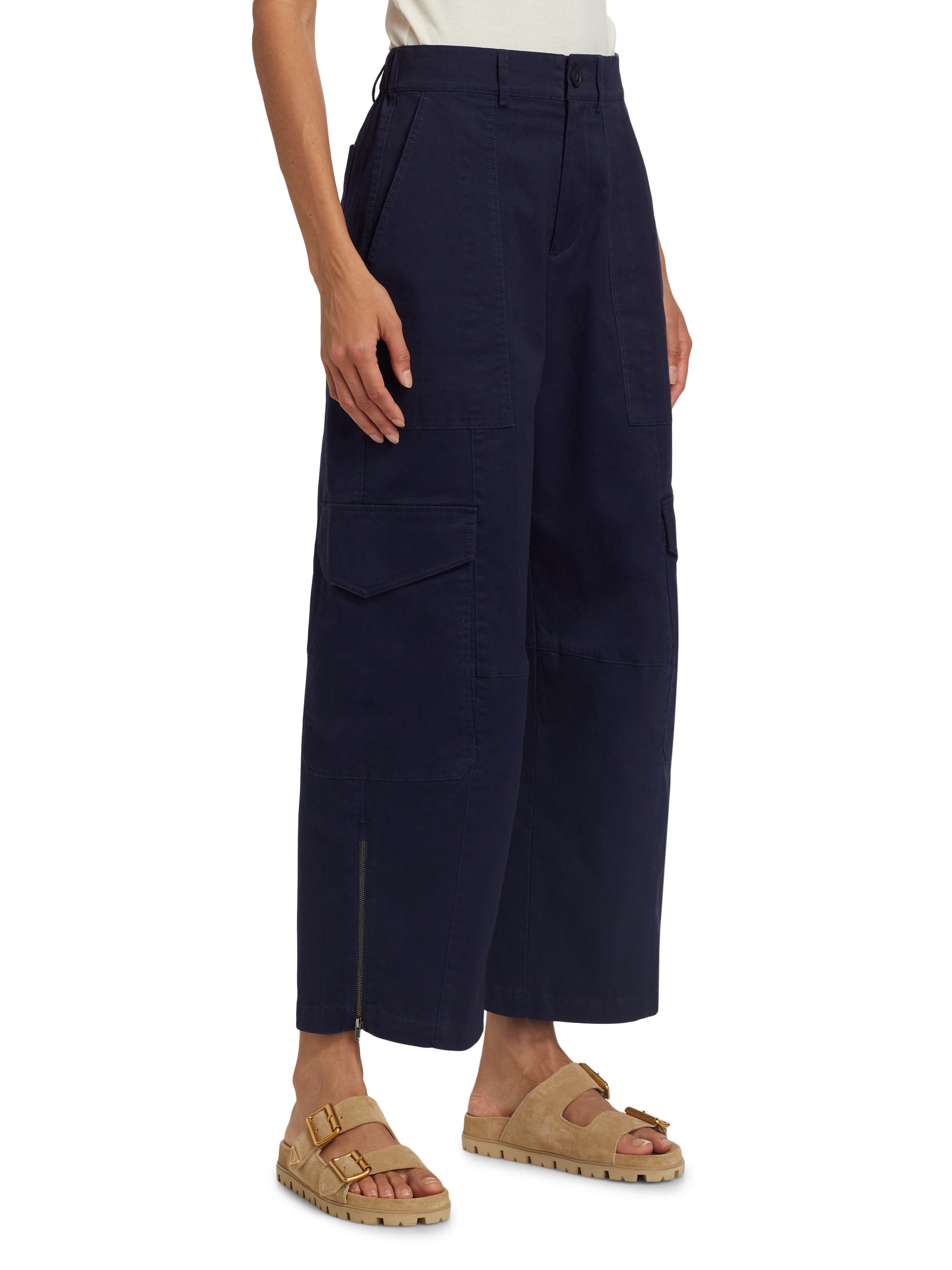 Stretch-Cotton Twill Cargo Pants