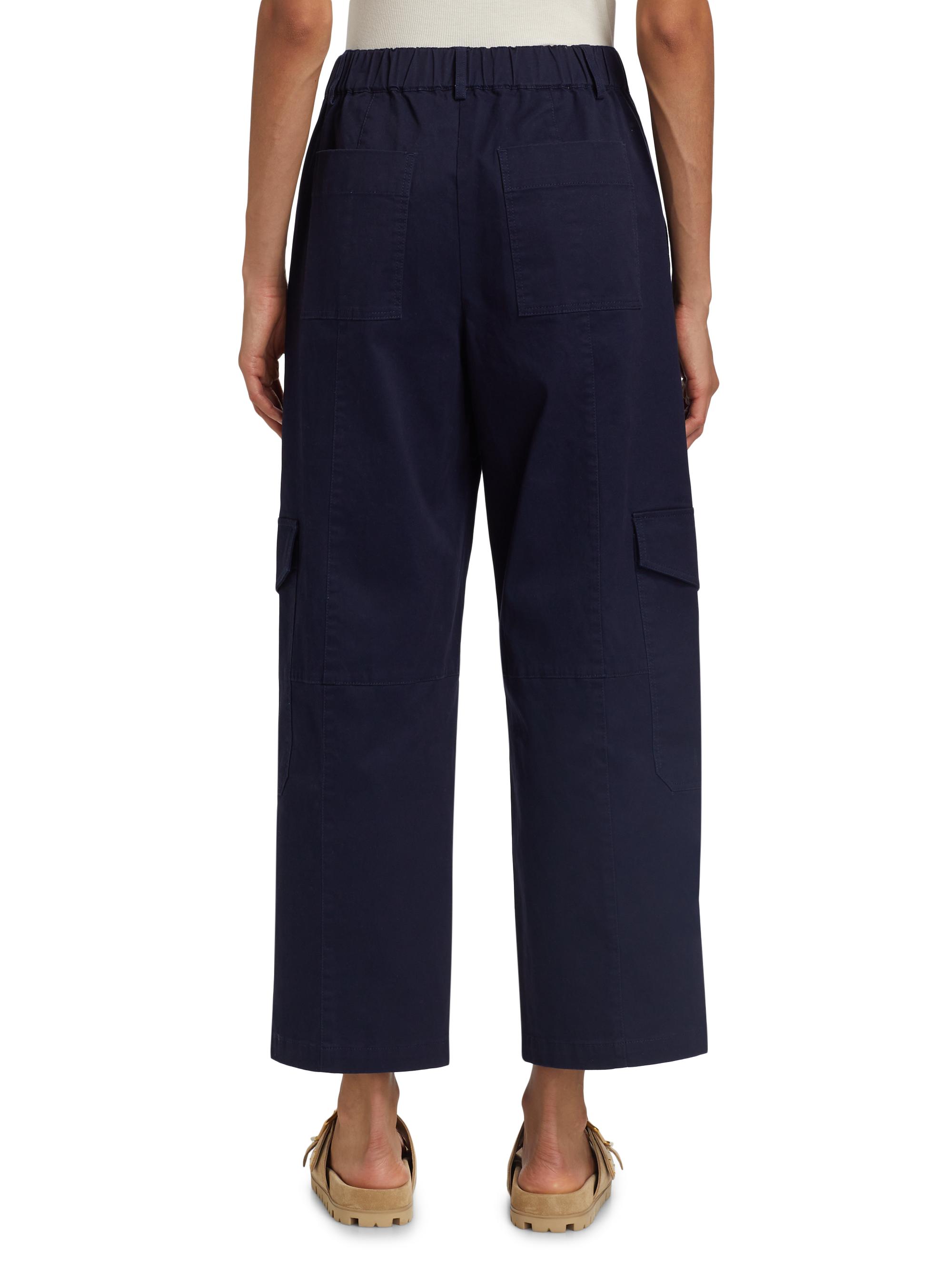 Stretch-Cotton Twill Cargo Pants