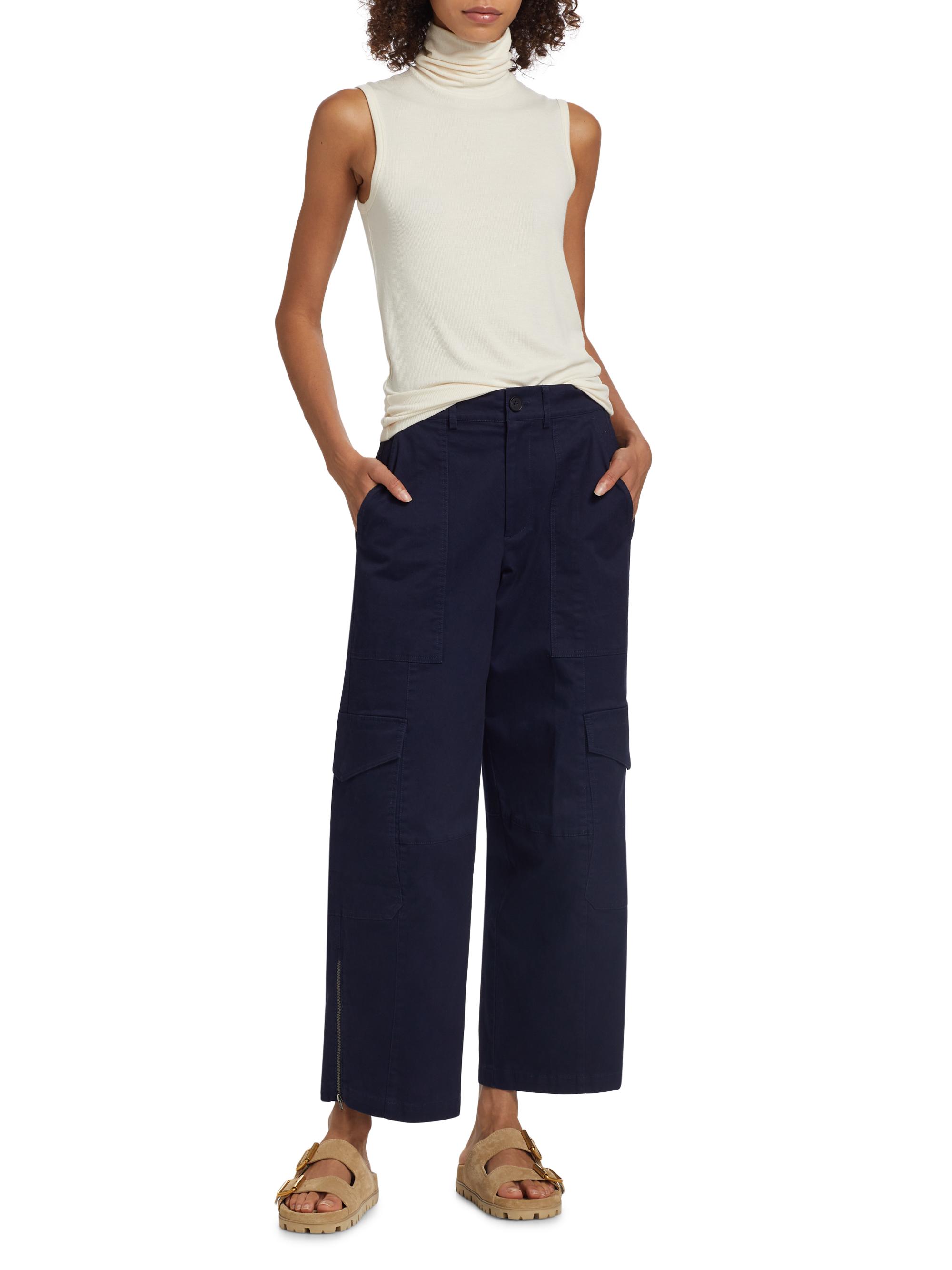 Stretch-Cotton Twill Cargo Pants