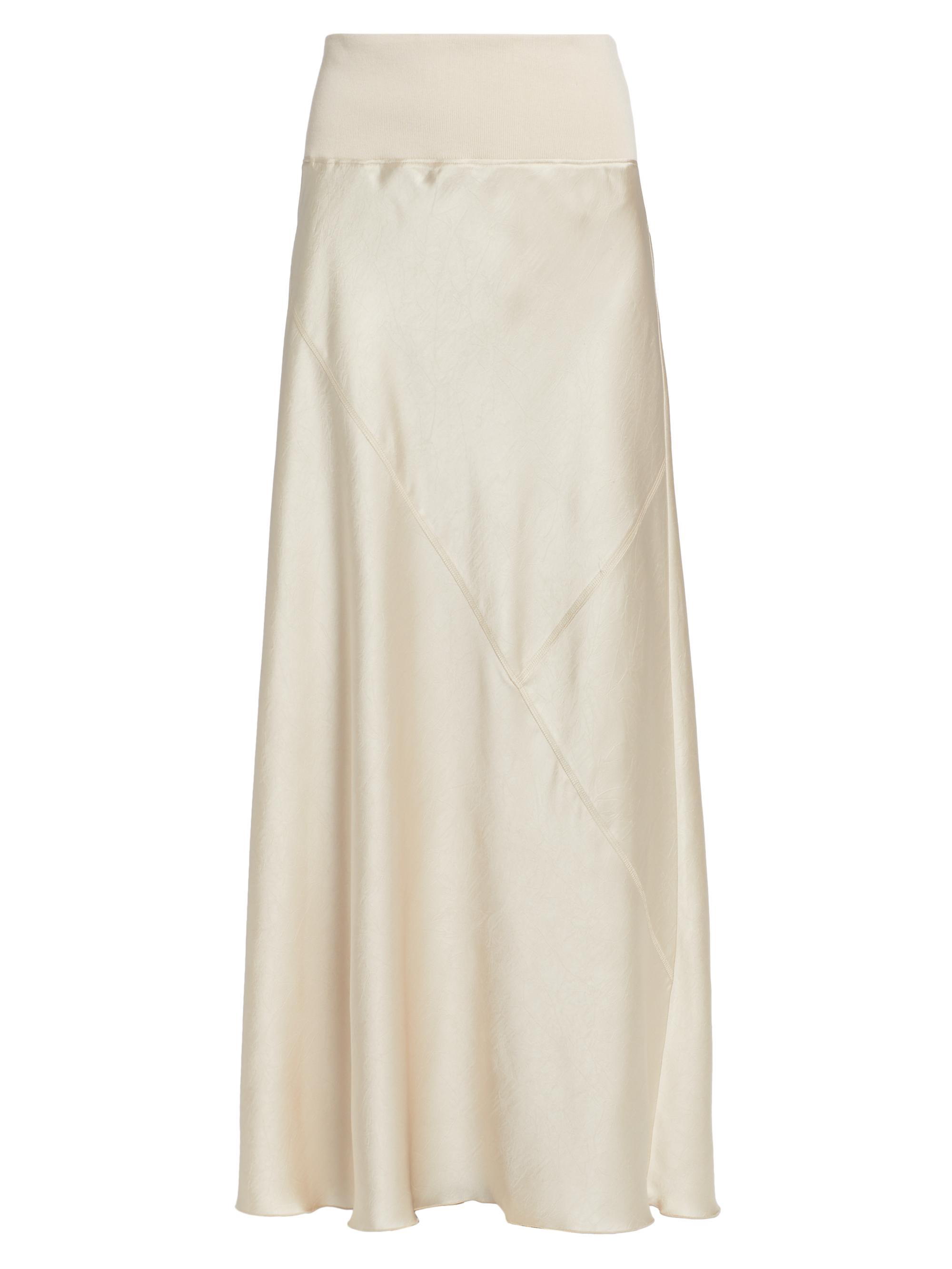 ATM Anthony Thomas Melillo Women's Satin Bias-Cut Maxi-Skirt - Vanilla Mist