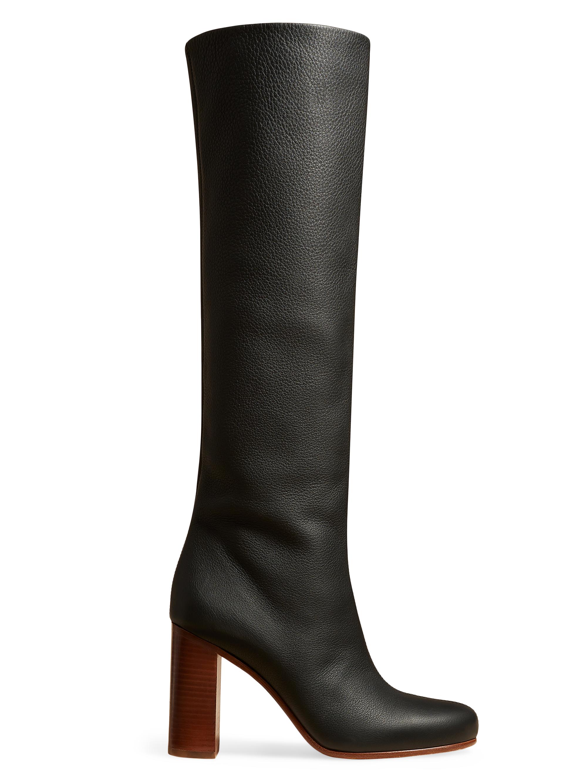 Khaite Women's Willow 90MM Leather Knee-High Boots - Black