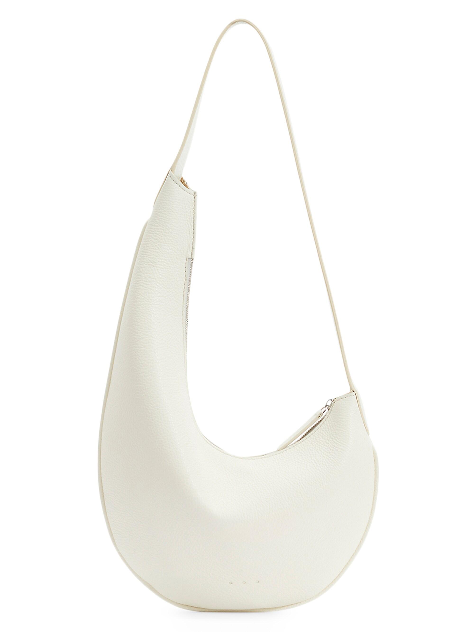 Aesther Ekme Women's Mini Lune Smooth Leather Hobo Bag - Grain White