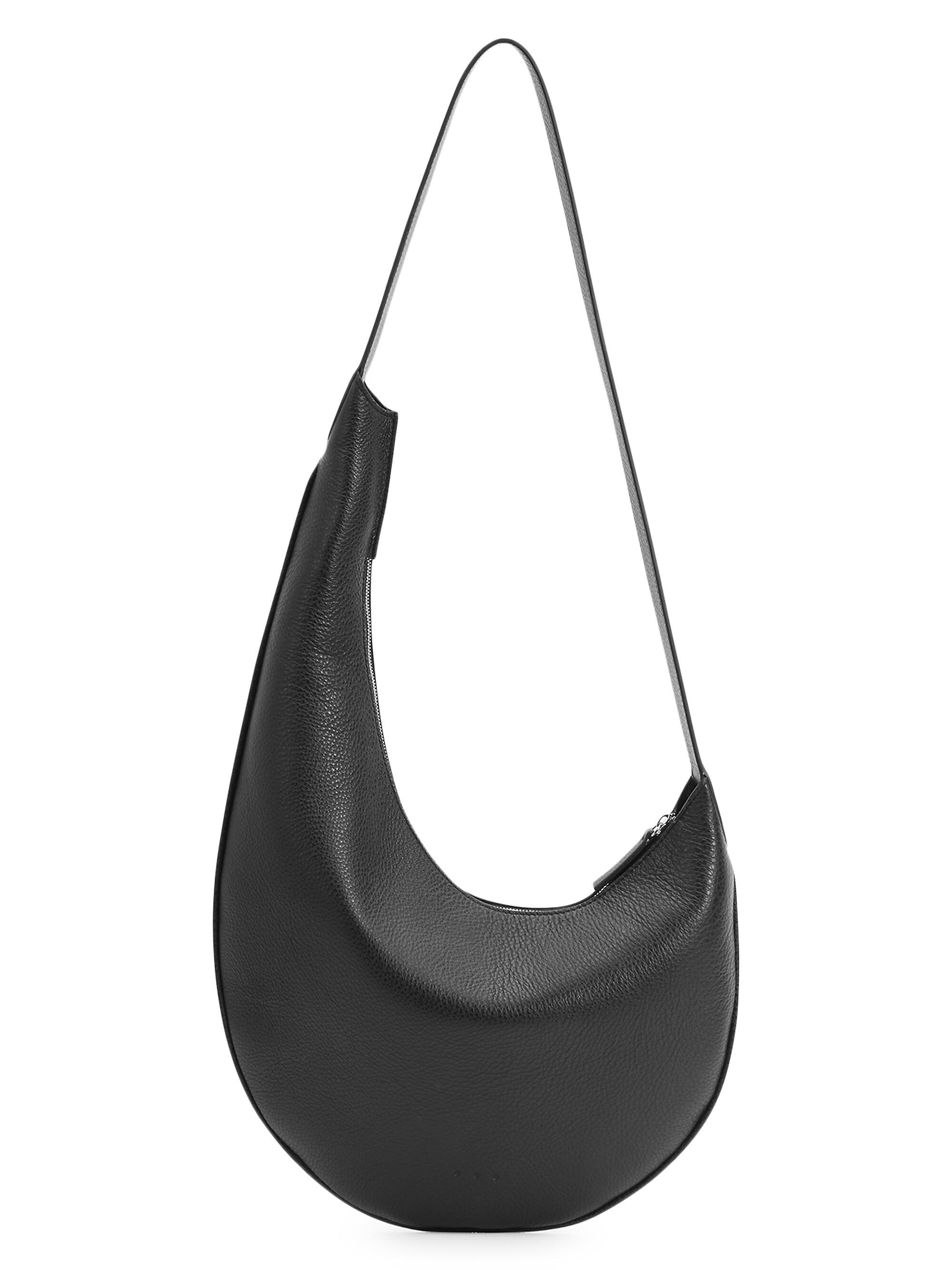 Aesther Ekme Women's Lune Grainy Leather Hobo Bag - Grain Black