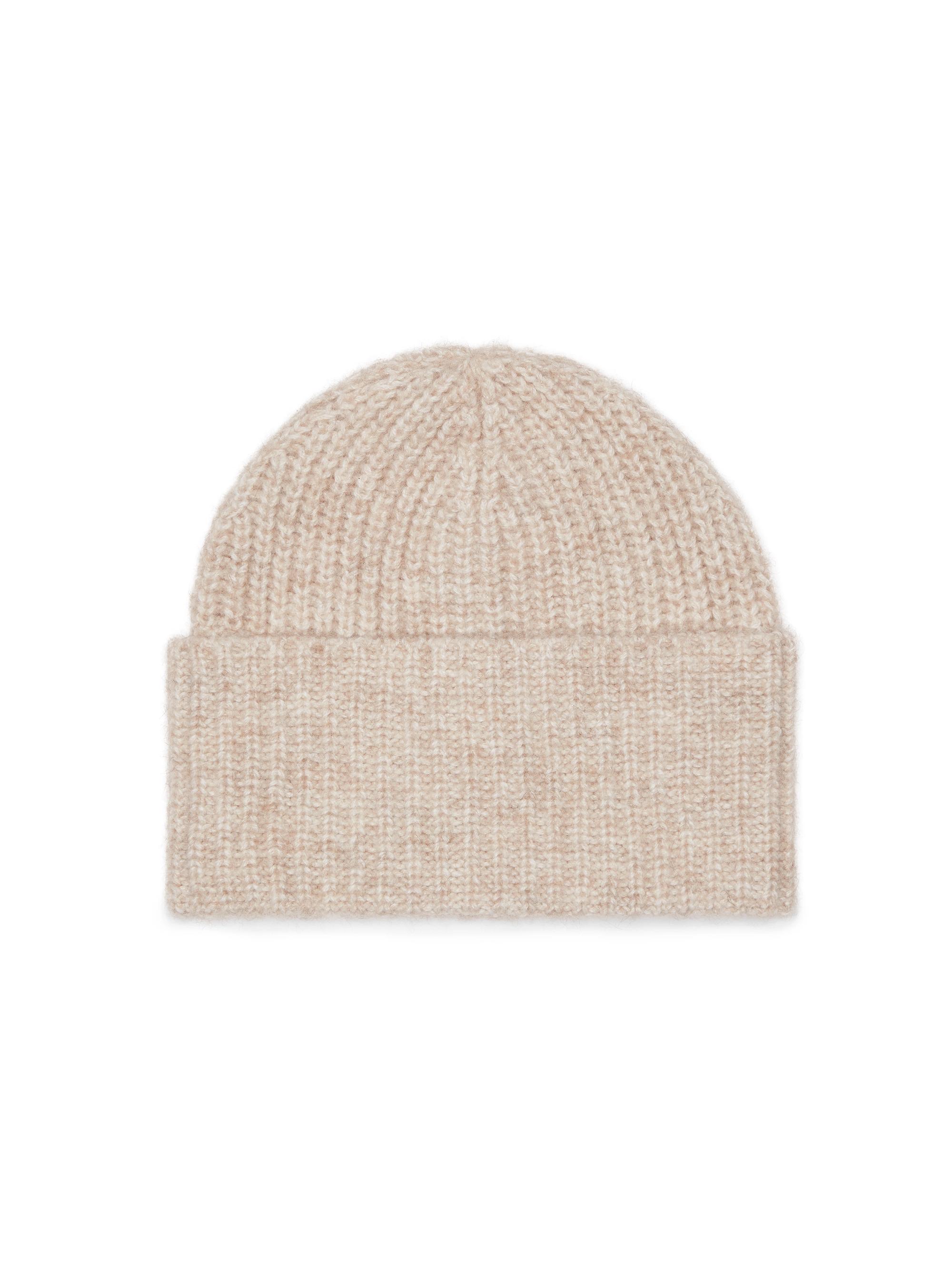 Brunello Cucinelli Men's Virgin Wool, Alpaca and Cashmere Rib Knit Beanie - Sand