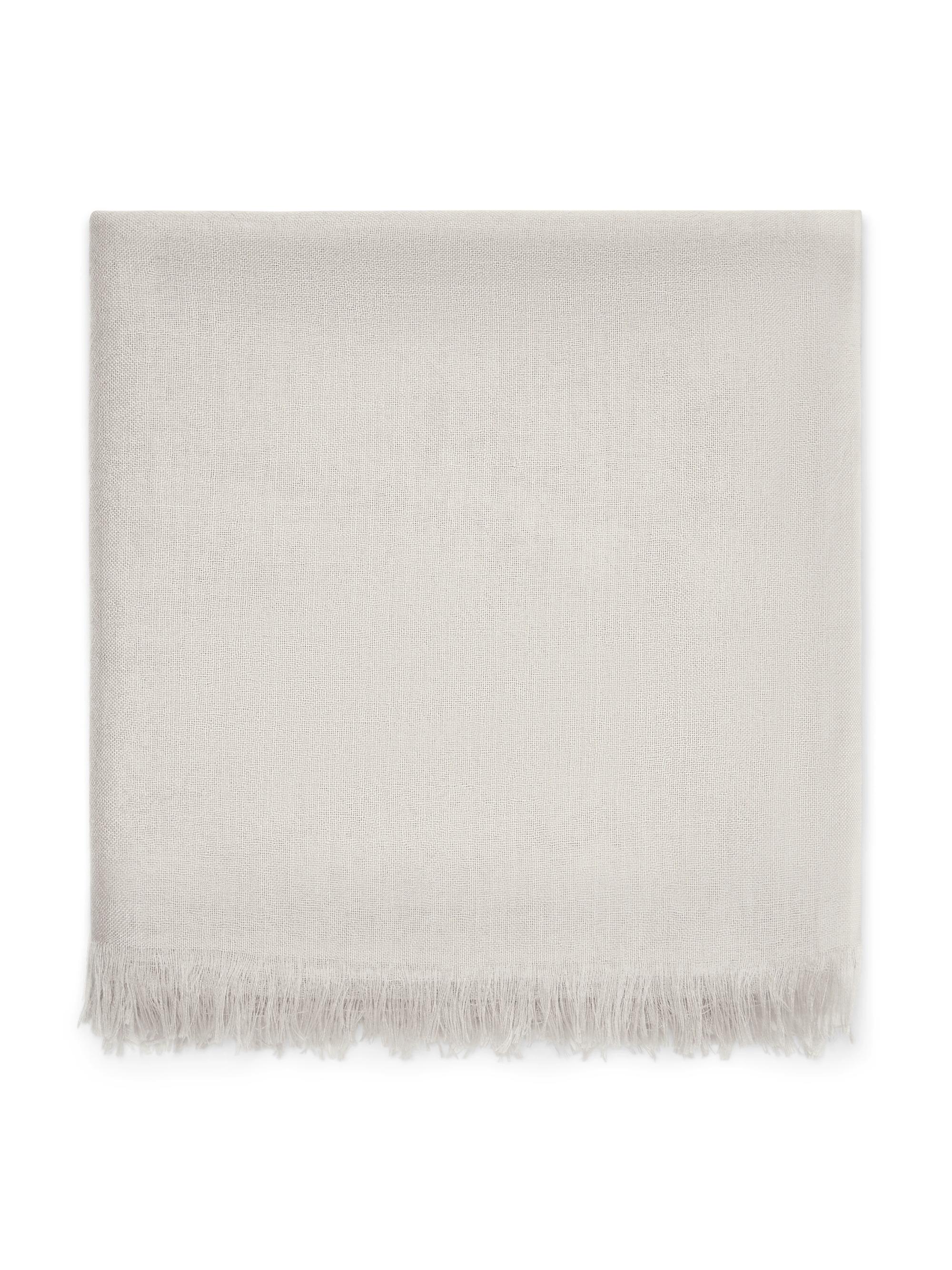 Brunello Cucinelli Women's Cashmere and Silk Scarf - Pearl Grey
