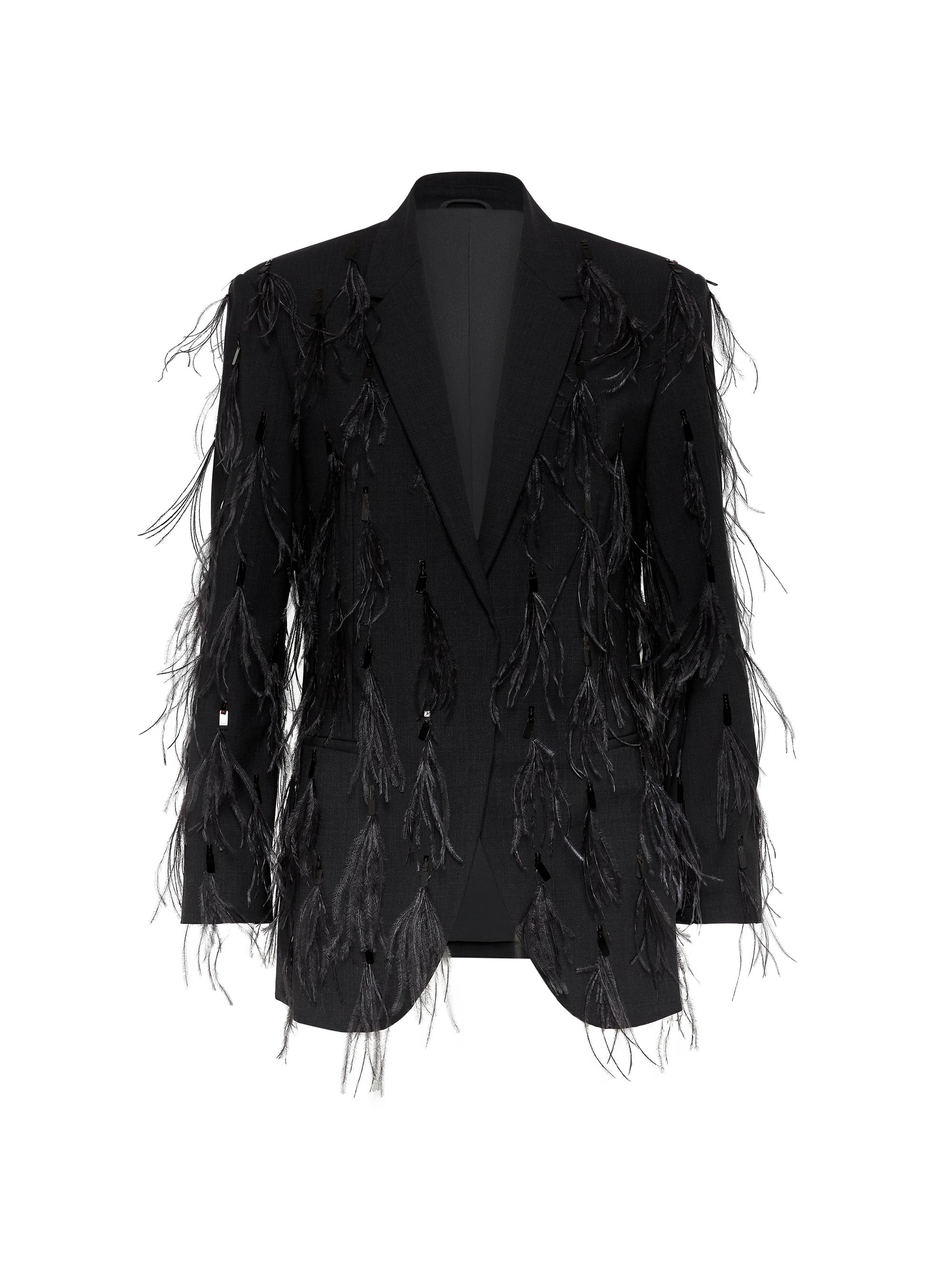 Brunello Cucinelli Women's Tropical Luxury Wool Blazer - Anthracite