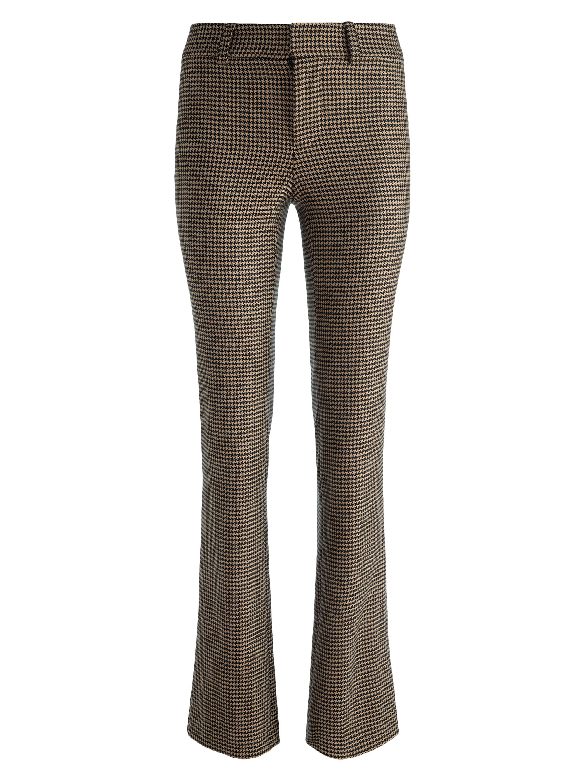 Alice + Olivia New Olivia Houndstooth Slim Flare Trousers | Saks