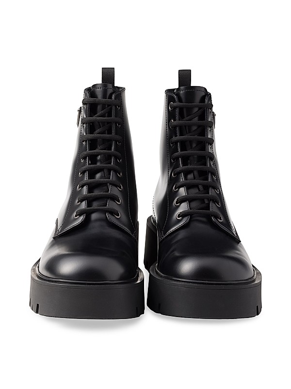 Shop Prada Brushed Leather Combat Boots | Saks Fifth Avenue Shop Prada Brushed Leather Combat Boots | Saks Fifth Avenue