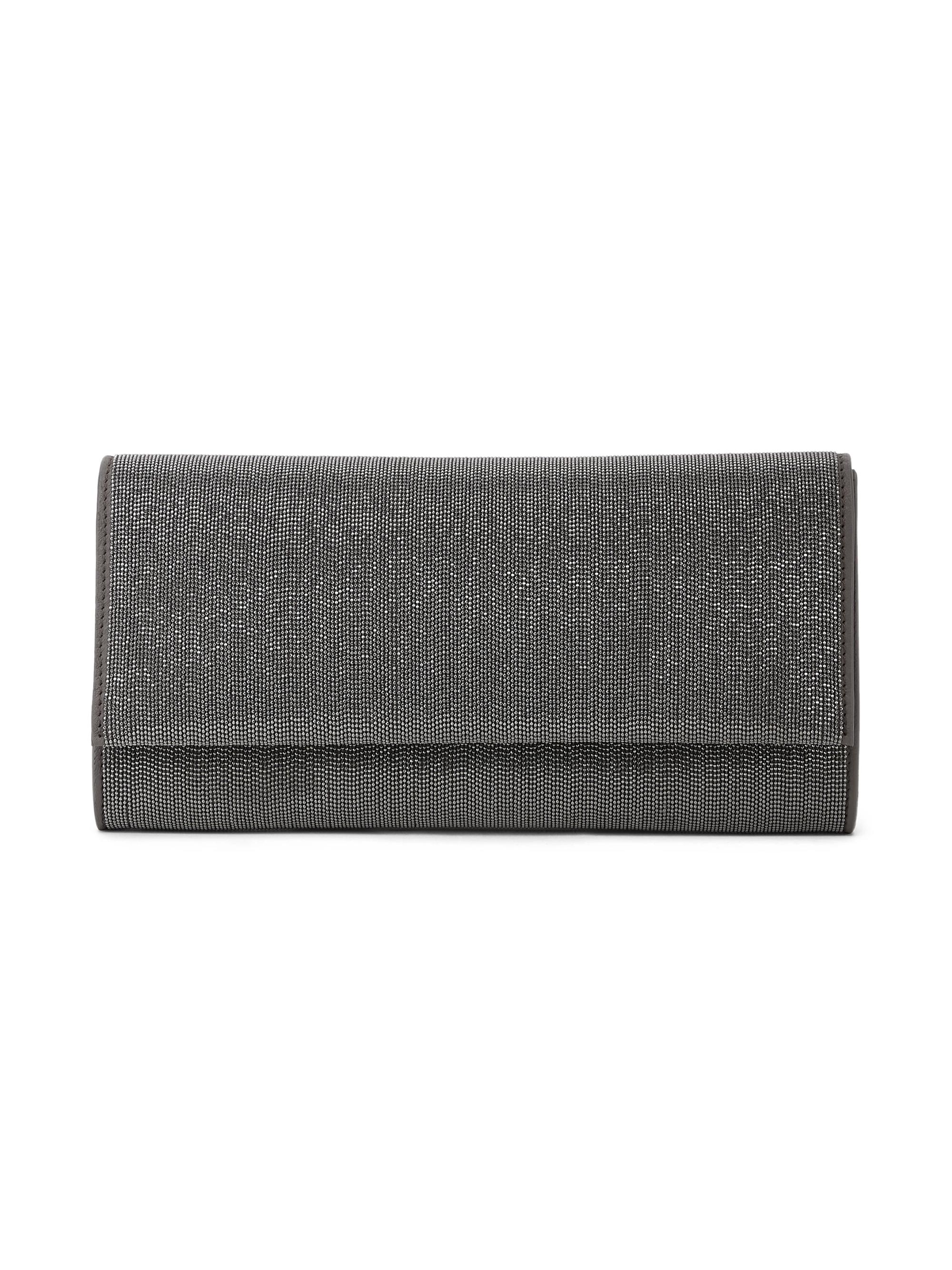 Brunello Cucinelli Women's Precious Clutch Bag - Silver