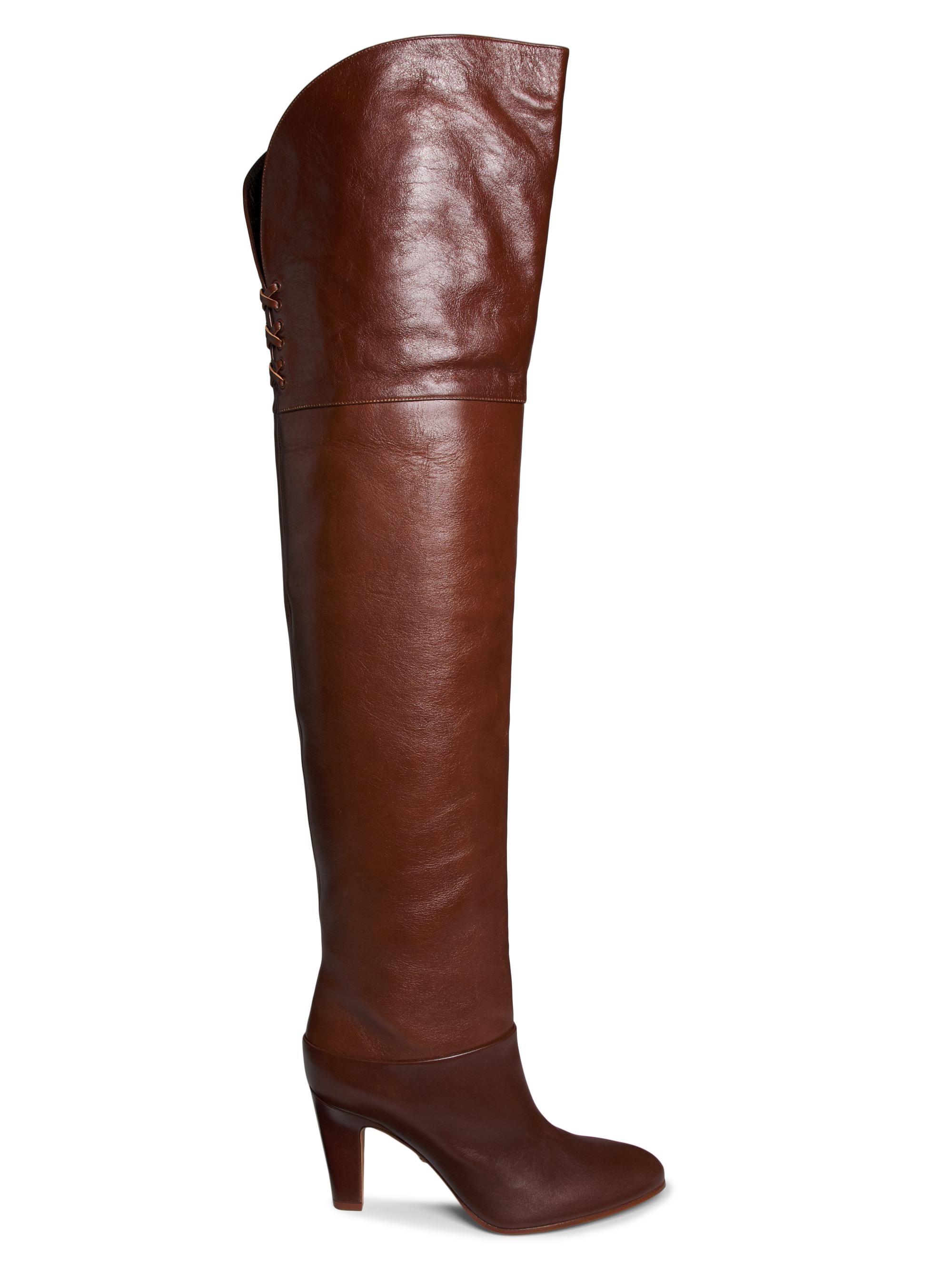 Chloé Georgia Leather Over-the-Knee Boots | Saks Fifth Avenue