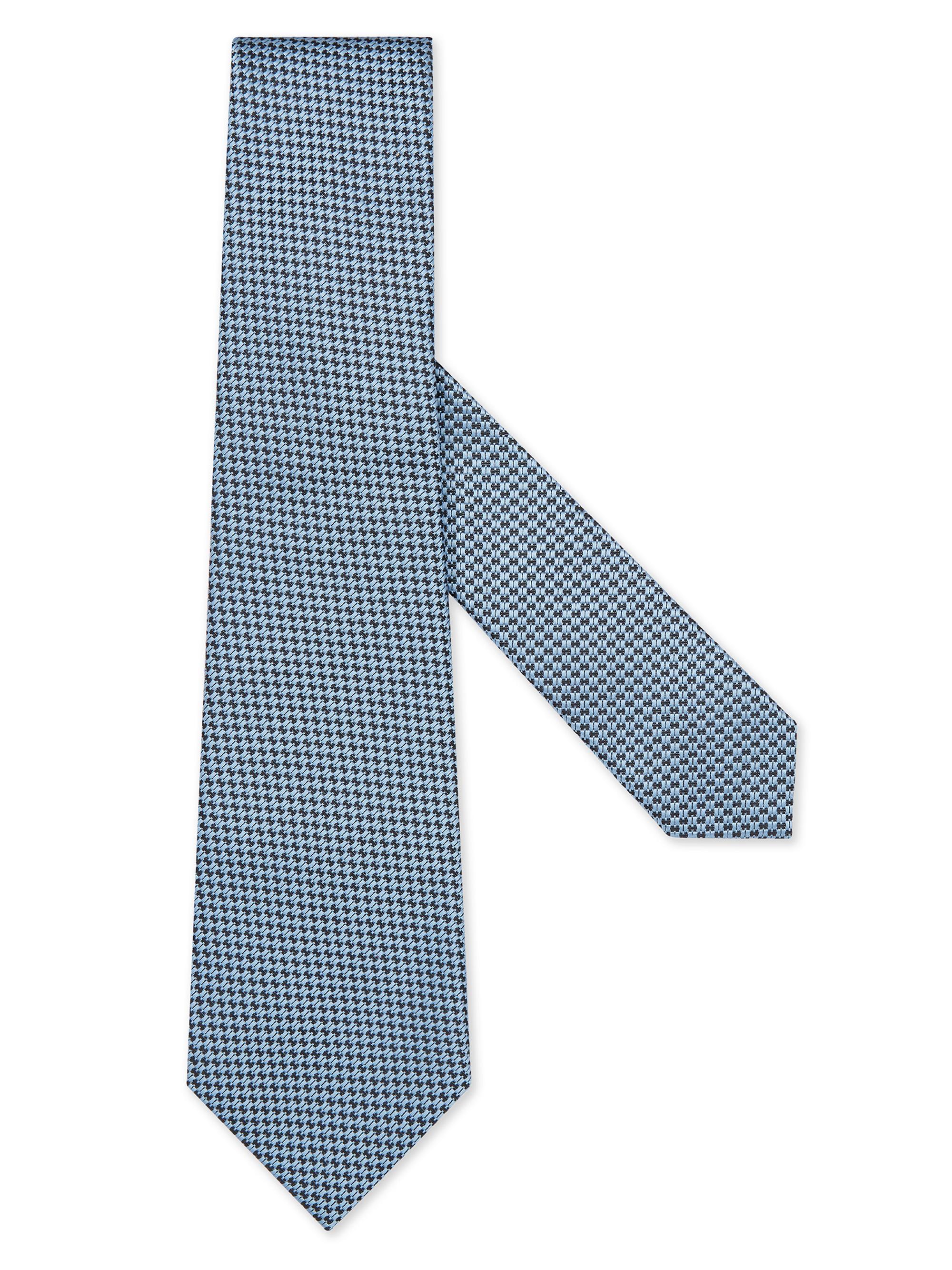 ZEGNA Men's Silk Tie - Dark Blue