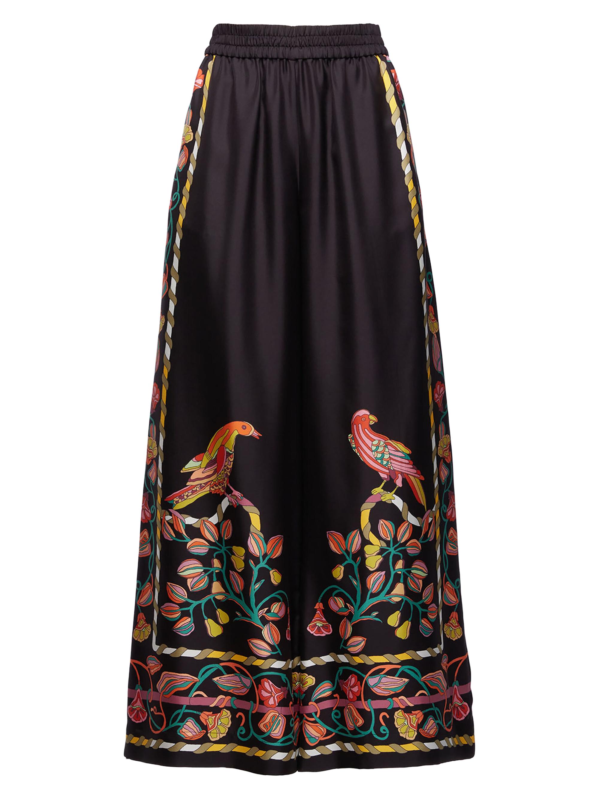 La DoubleJ Women's Palazzo Pants - Borboni Placee Black