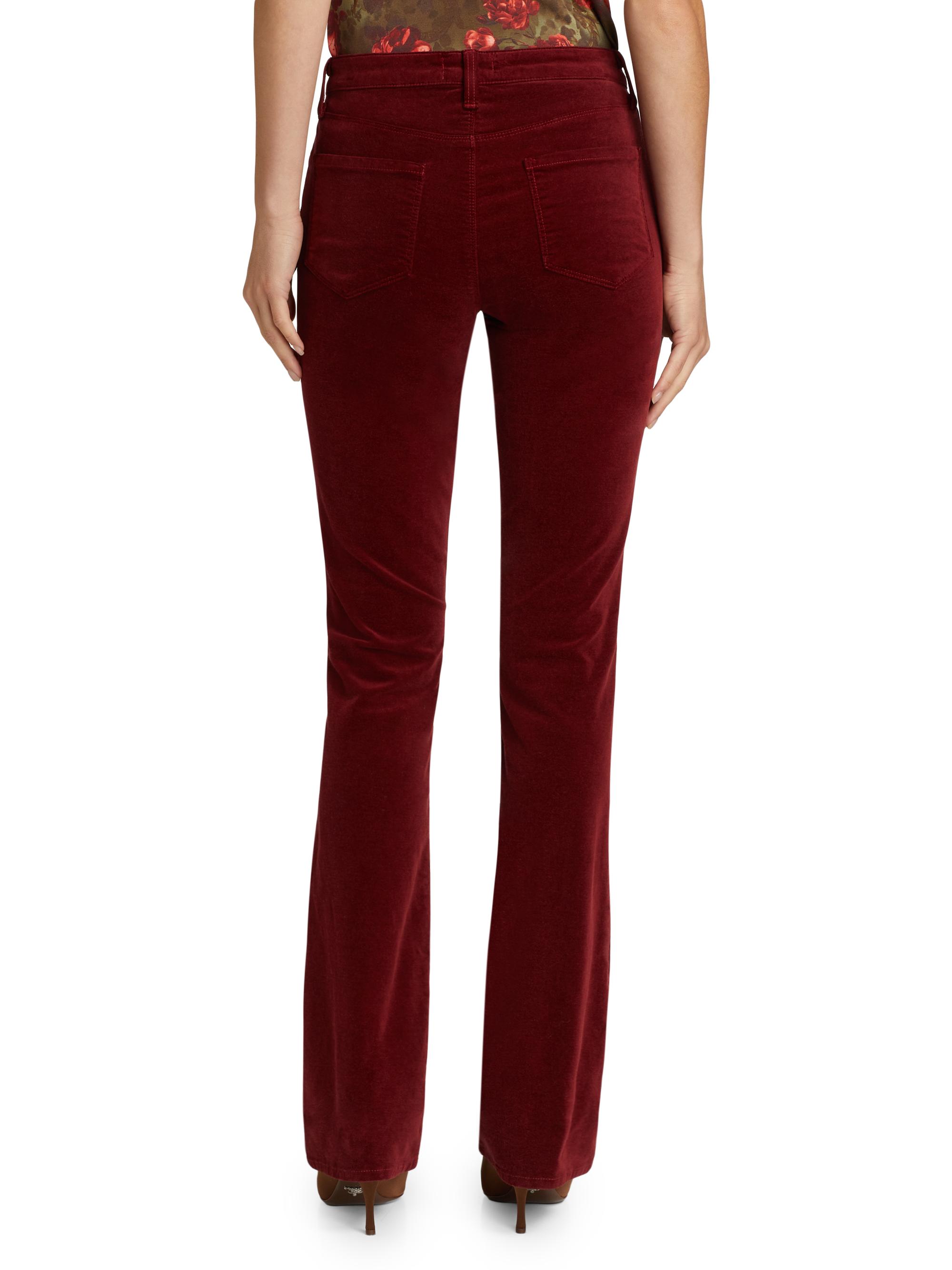 L'AGENCE Stevie Velvet Mid-Rise Straight-Leg Jeans Saks Fifth Avenue