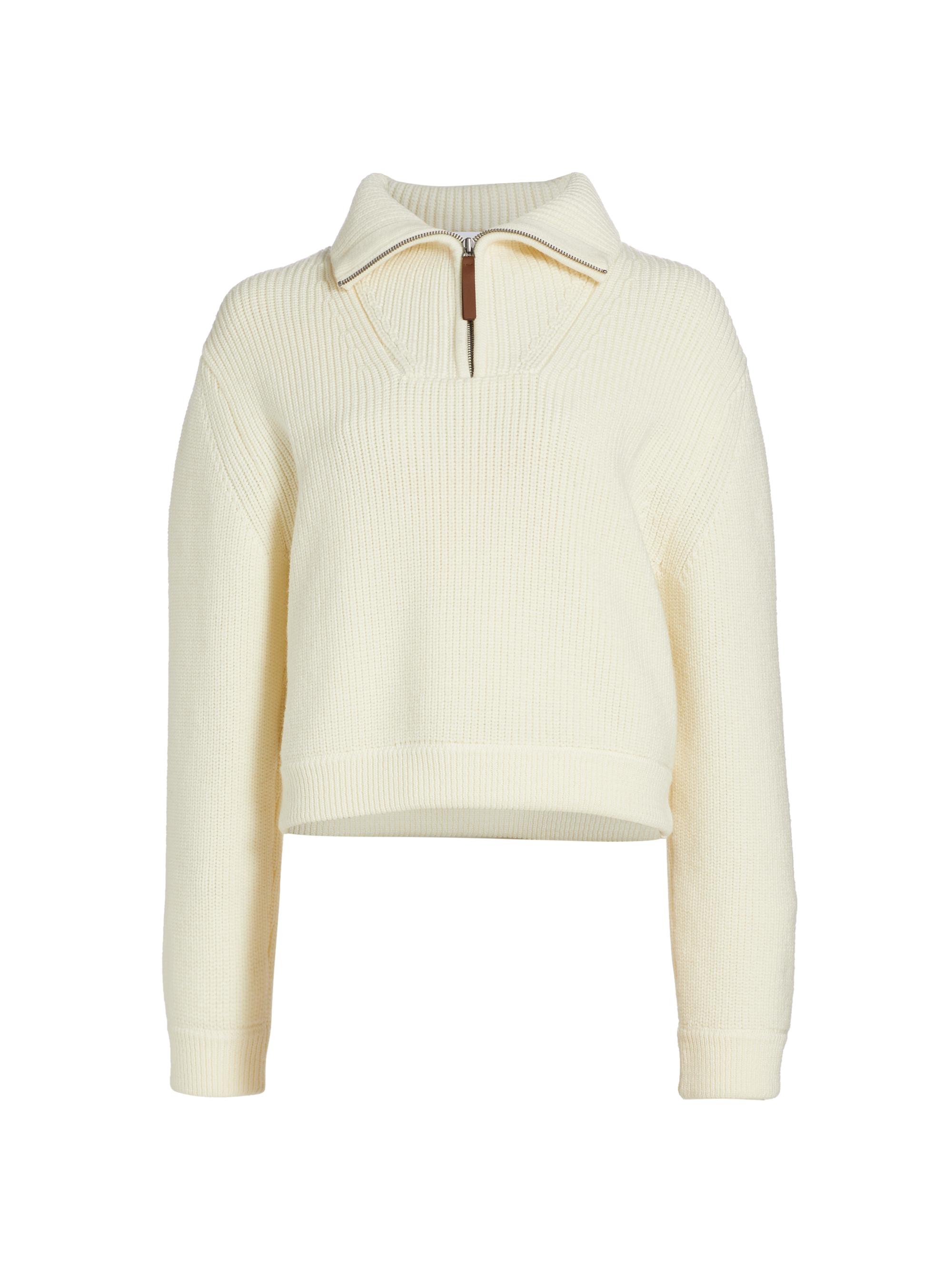 Proenza Schouler White Label Women's Sienna Ribbed Wool Sweater - Off White