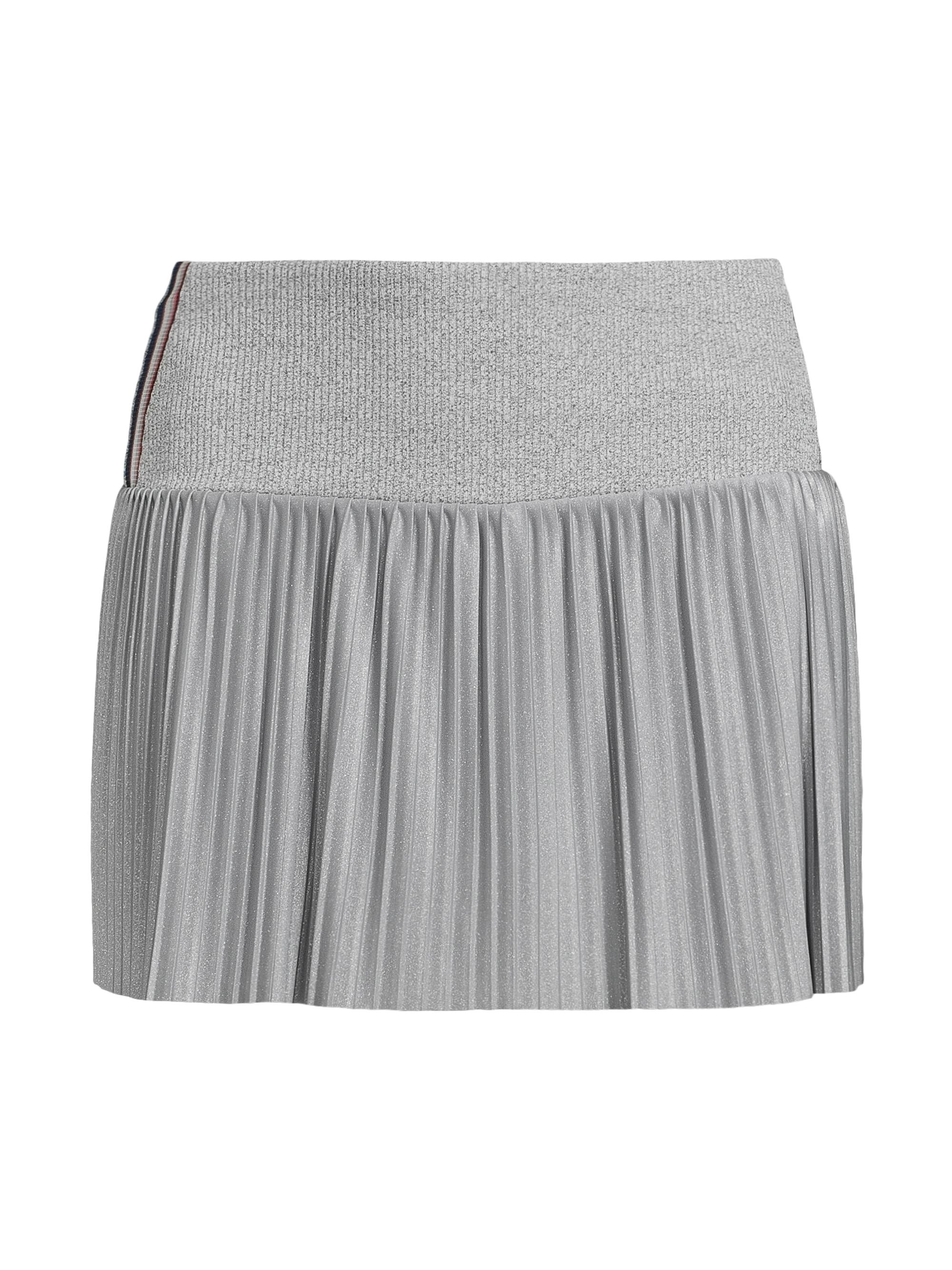 Lucky in Love Women's Berry Buzz Pleated Shimmer Miniskirt - Eclipse