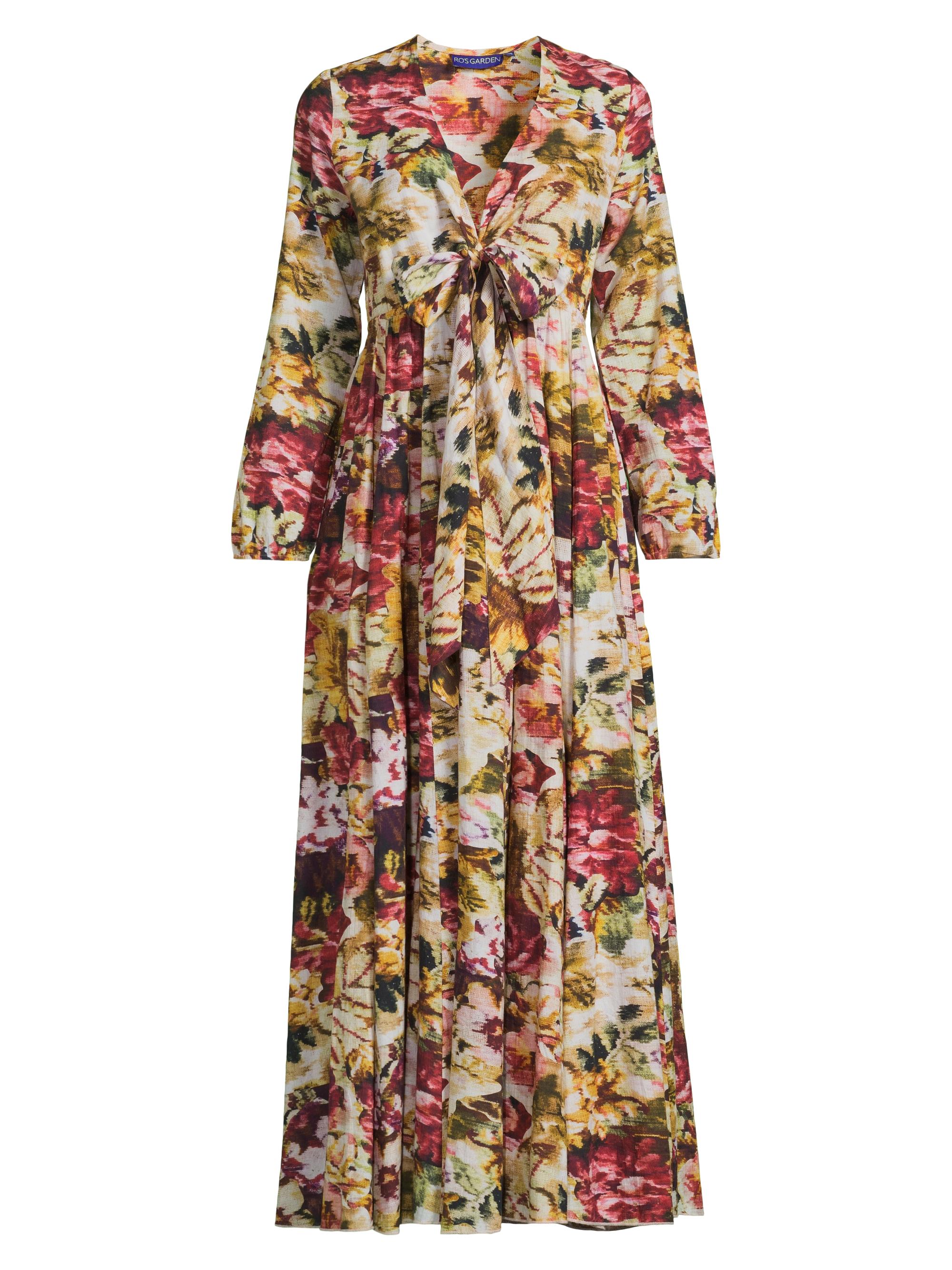 Ro's Garden Women's Angela Floral Cotton Maxi Dress - Pinkladakh