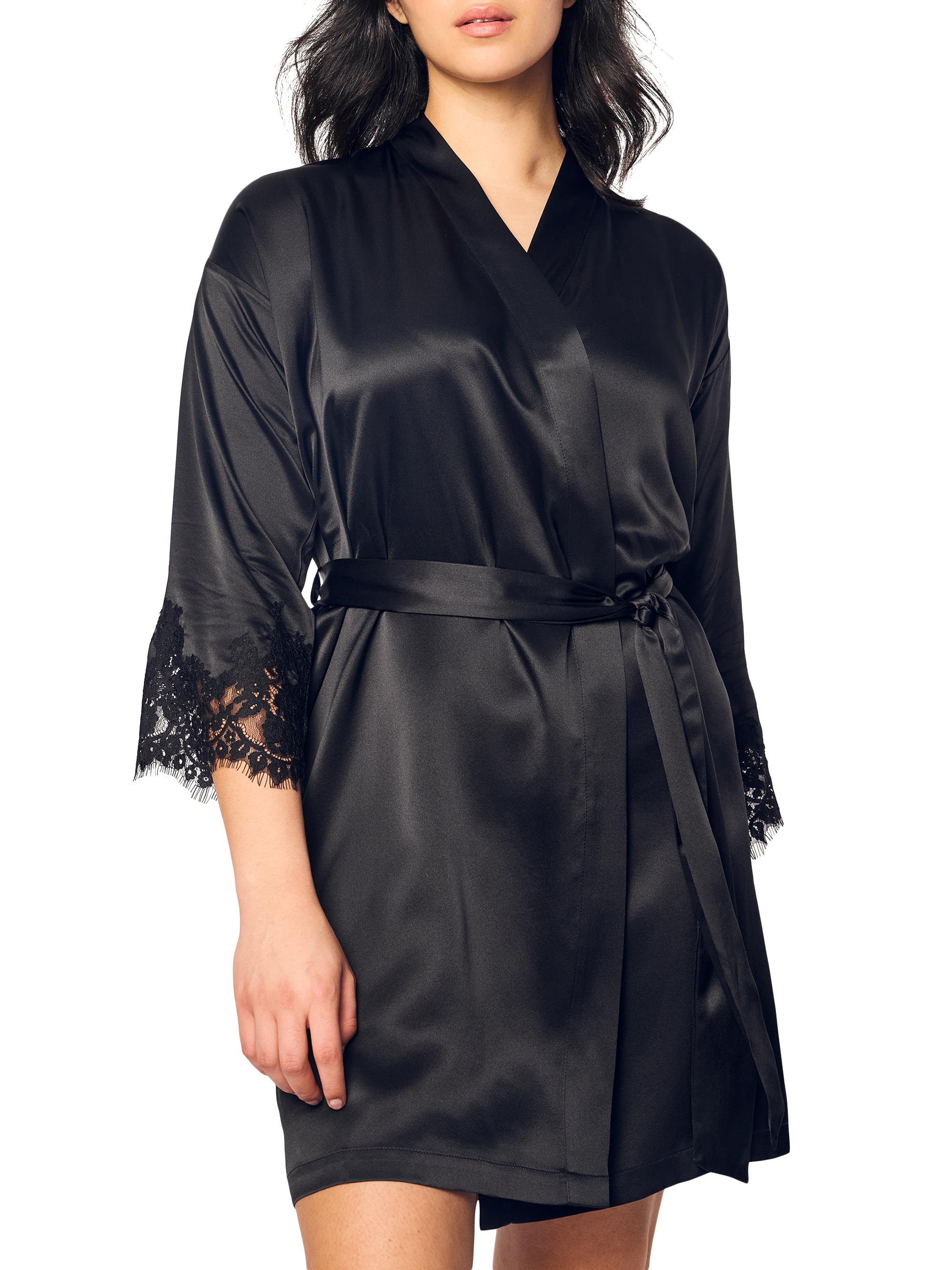 Mulberry Silk Petite Robe Satin Petite Plume Mulberry Silk Lace
